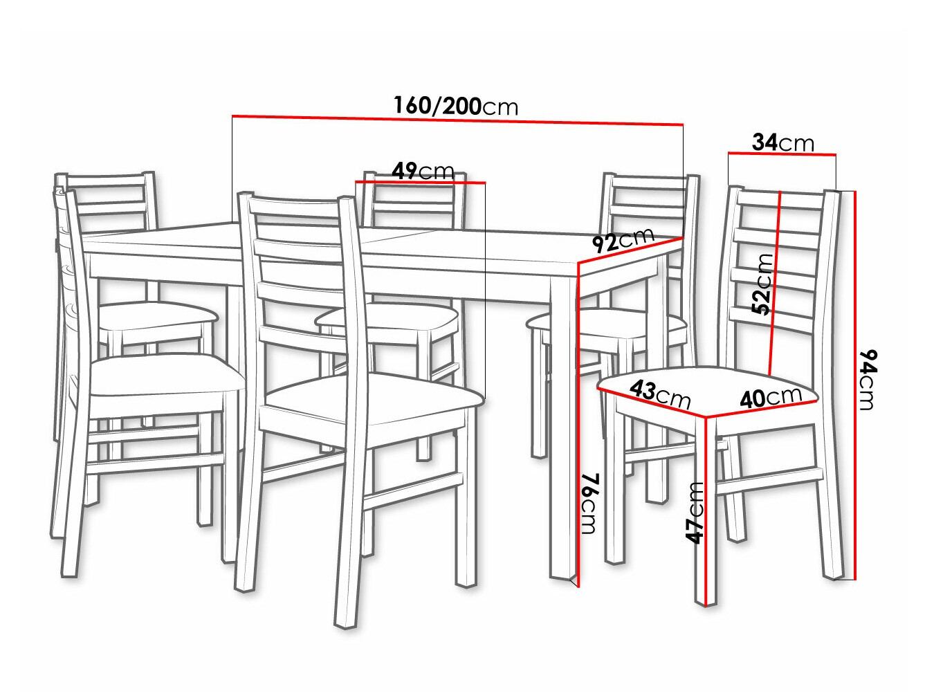 Valgomojo komplektas Victorville 307 (Riešutas)