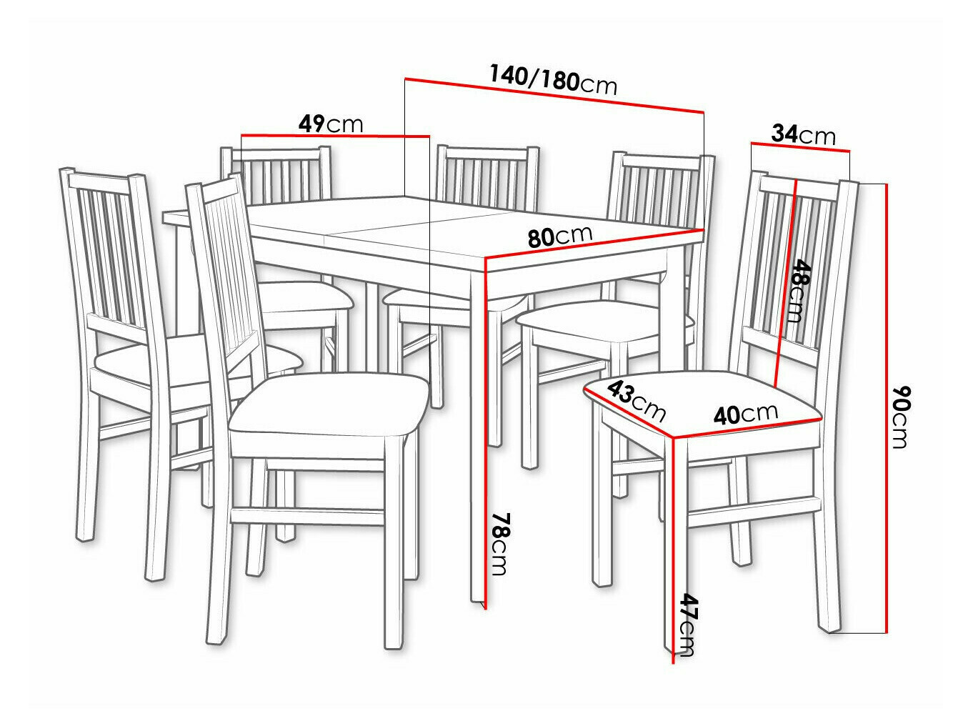 Valgomojo komplektas Victorville 320 (Riešutas)