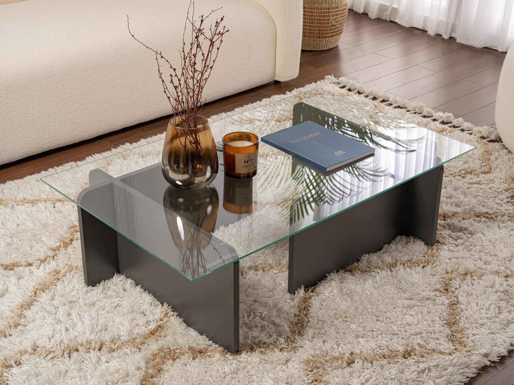 Žurnalinis staliukas Novato 113 (Antracitas)