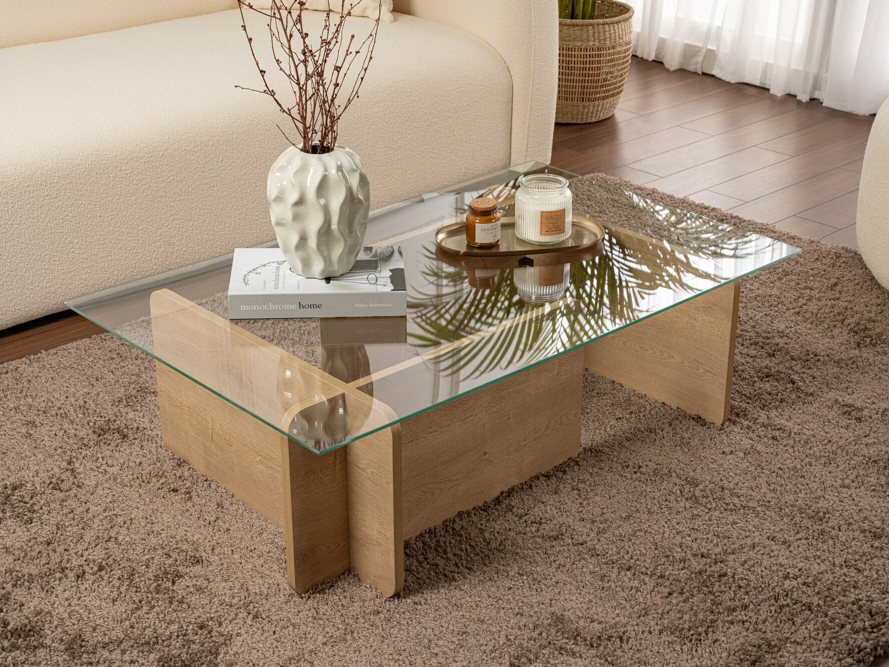 Žurnalinis staliukas Novato 113 (Medaus ąžuolas)