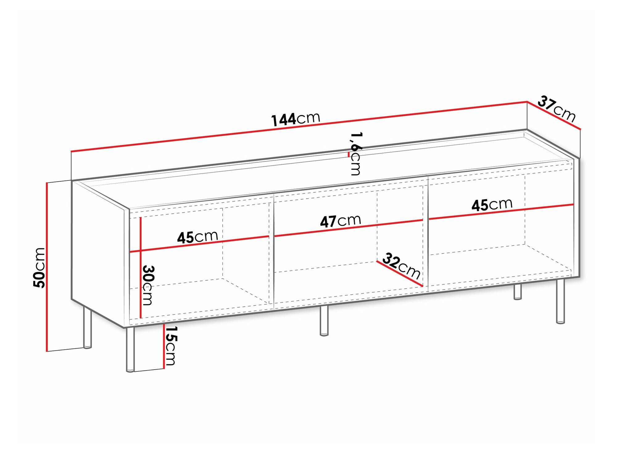 TV staliukas Comfivo Belviro