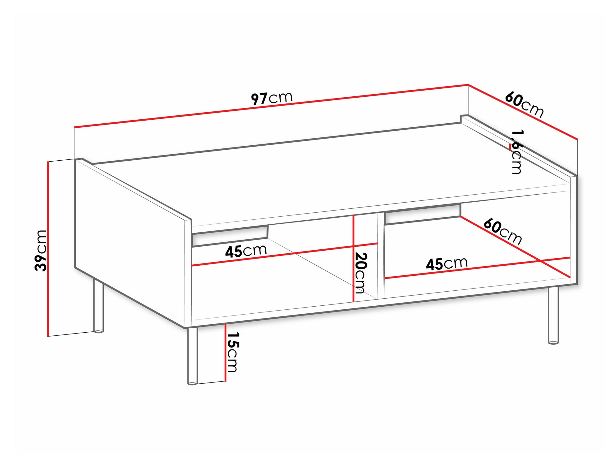 Žurnalinis staliukas Comfivo Belviro