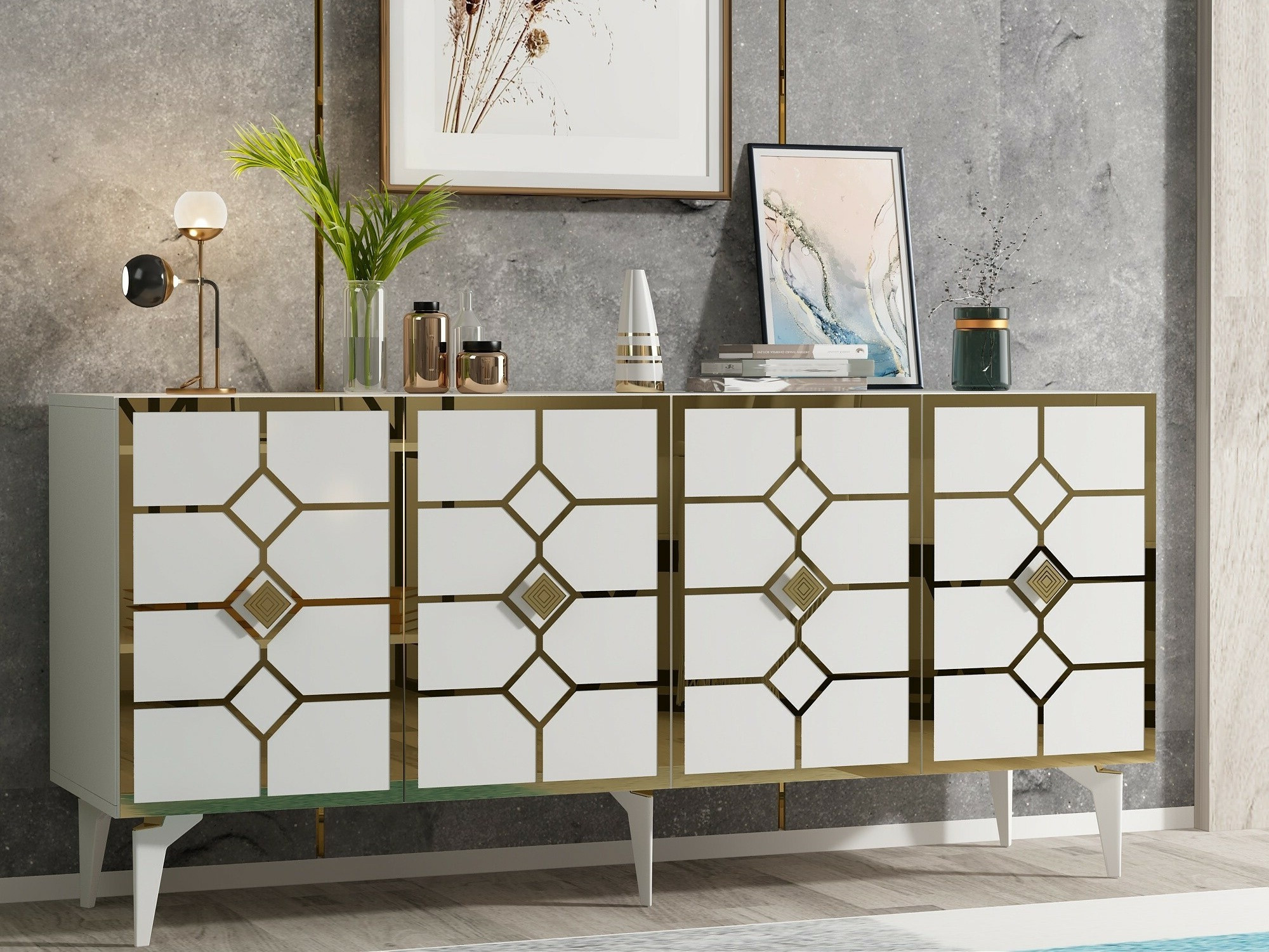 Spintelė Kailua 2404 (Balta + Auksinė)