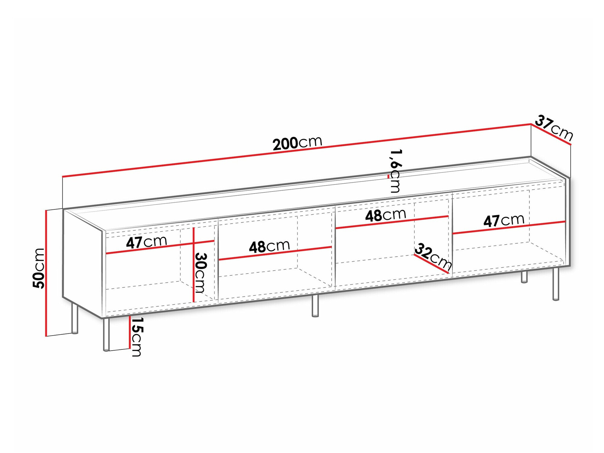 TV staliukas Comfivo Belviro I
