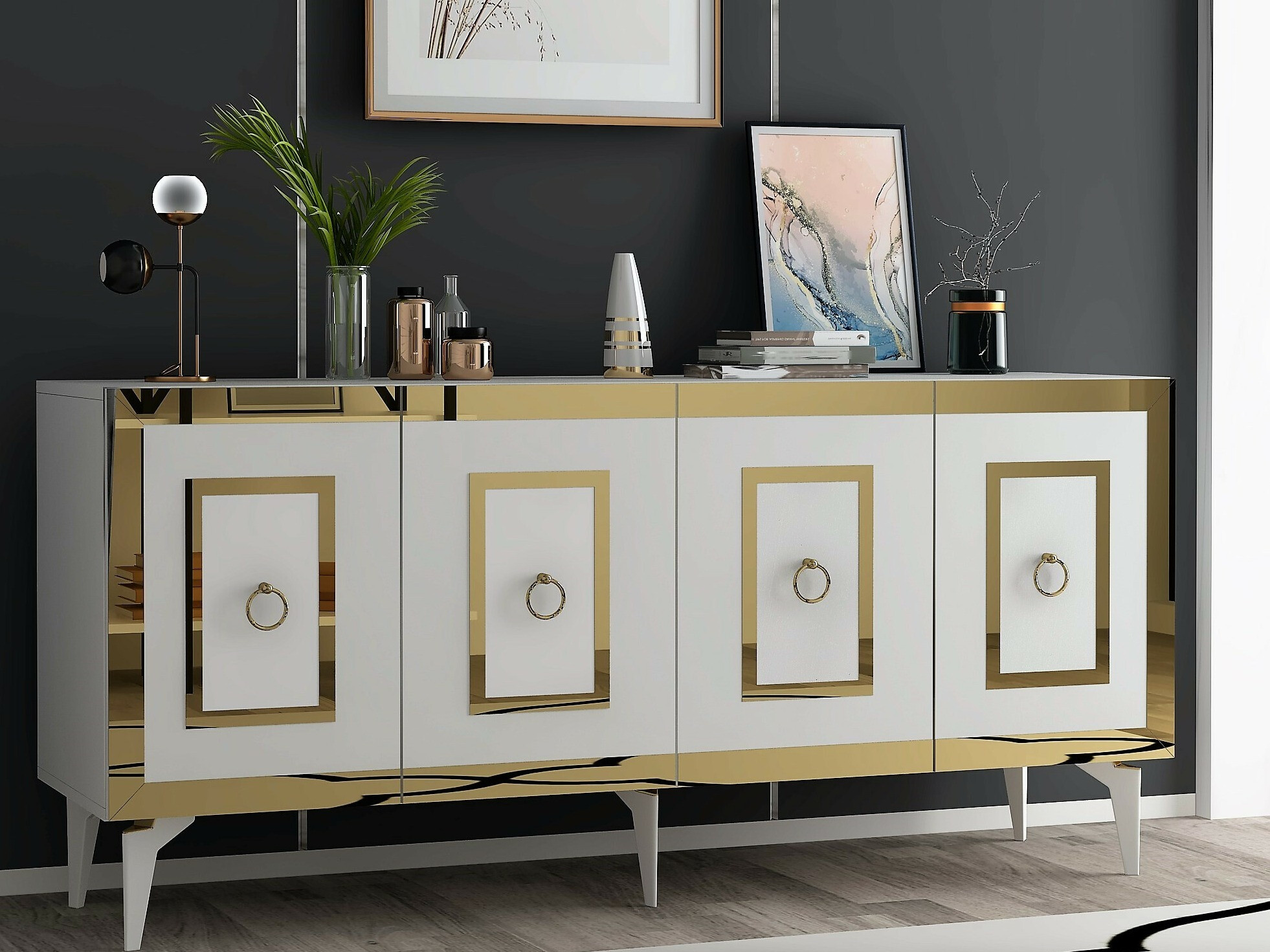 Spintelė Kailua 2408 (Balta + Auksinė)