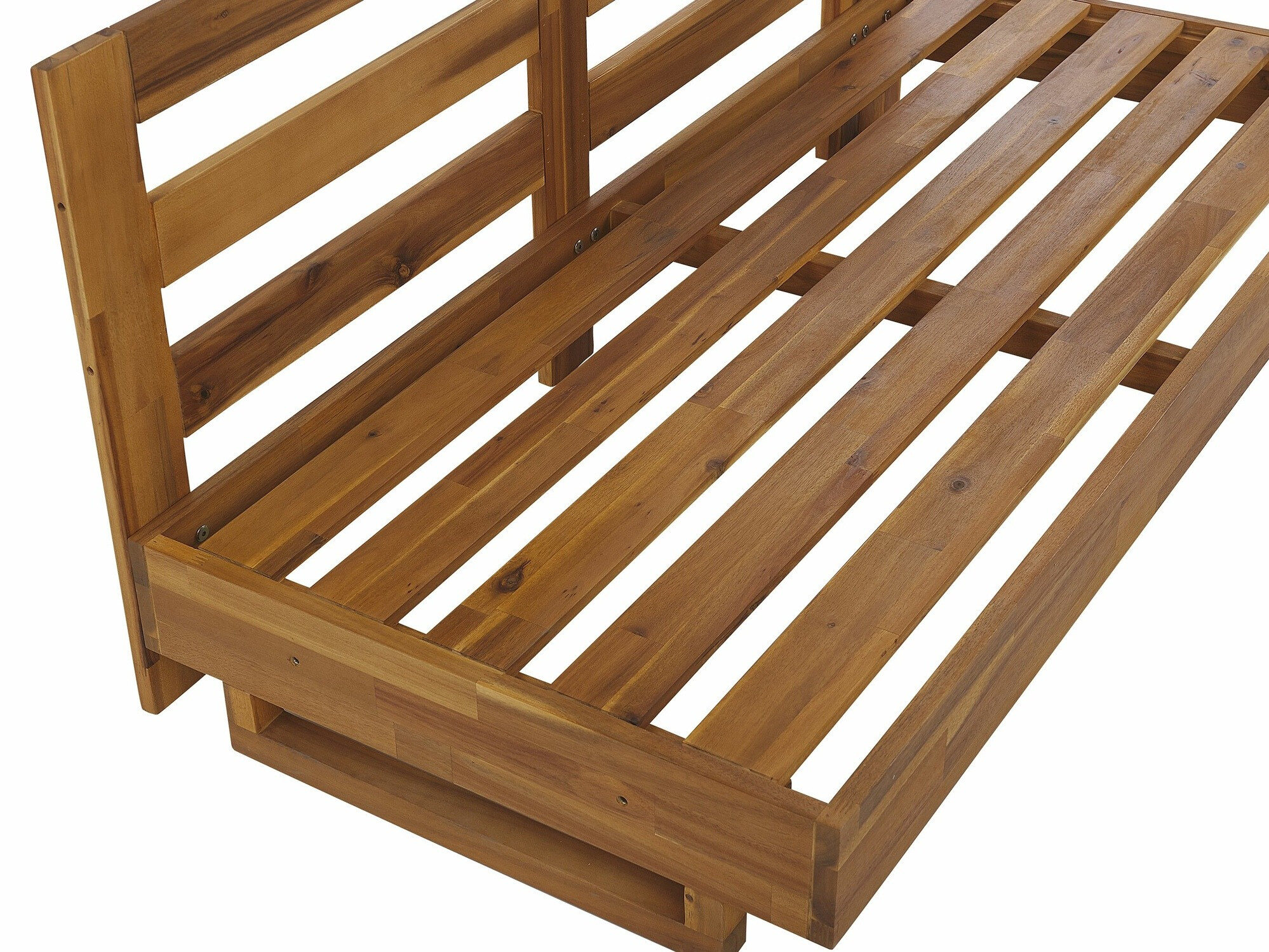 Lauko sofa Berwyn 2548 (Balta + Šviesus medis)