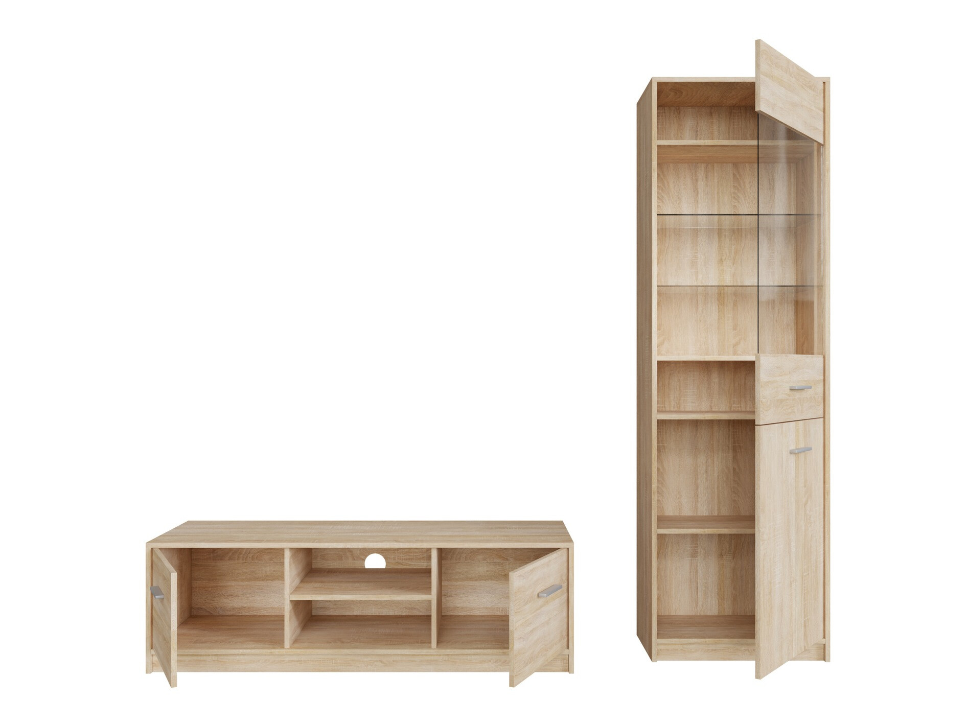 Svetainės komplektas Novsore 161 (Sonomos ąžuolas)