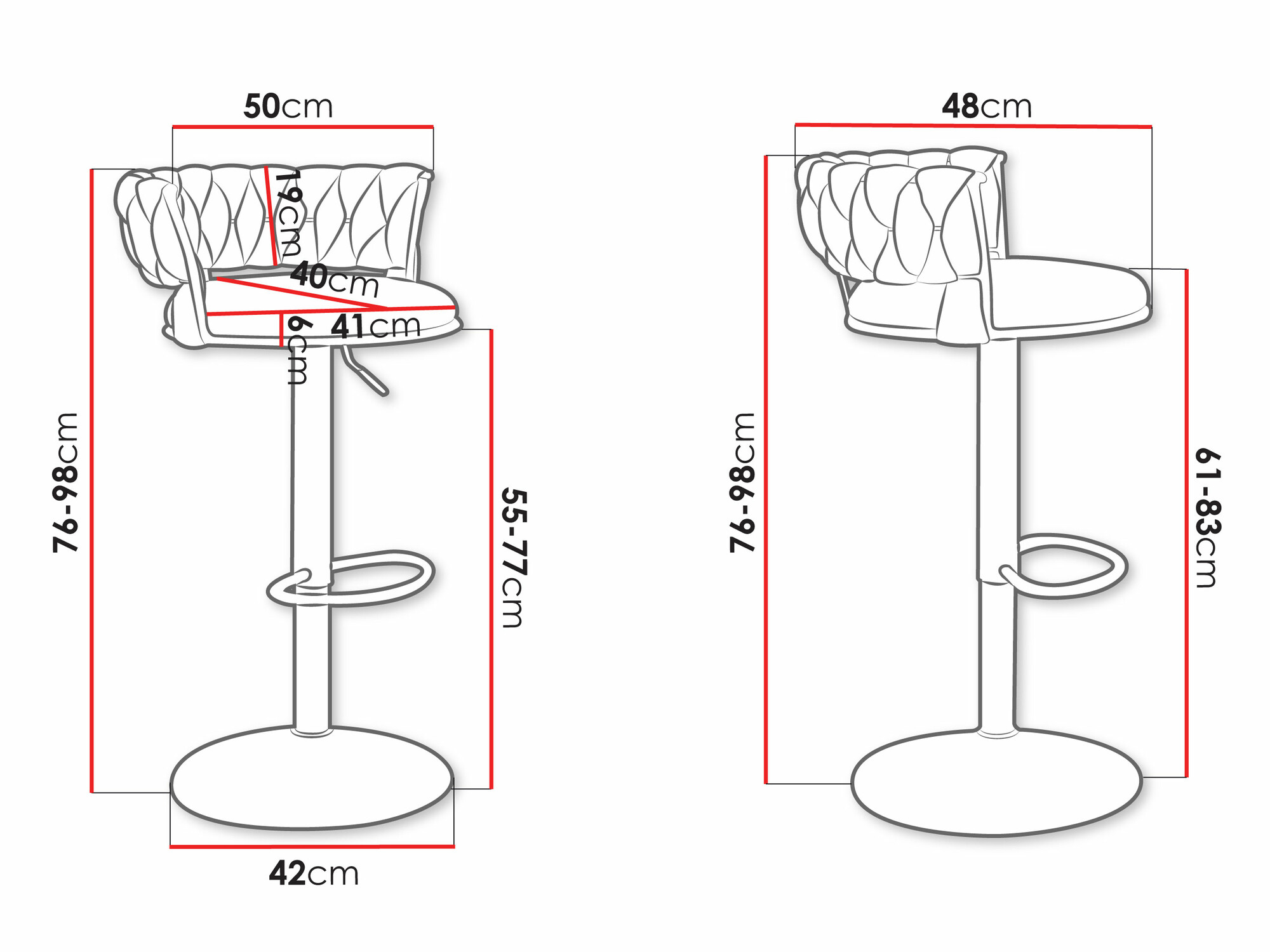 Baro kėdė Comfivo Hilaritas III (Sidabrinė + Pilka)