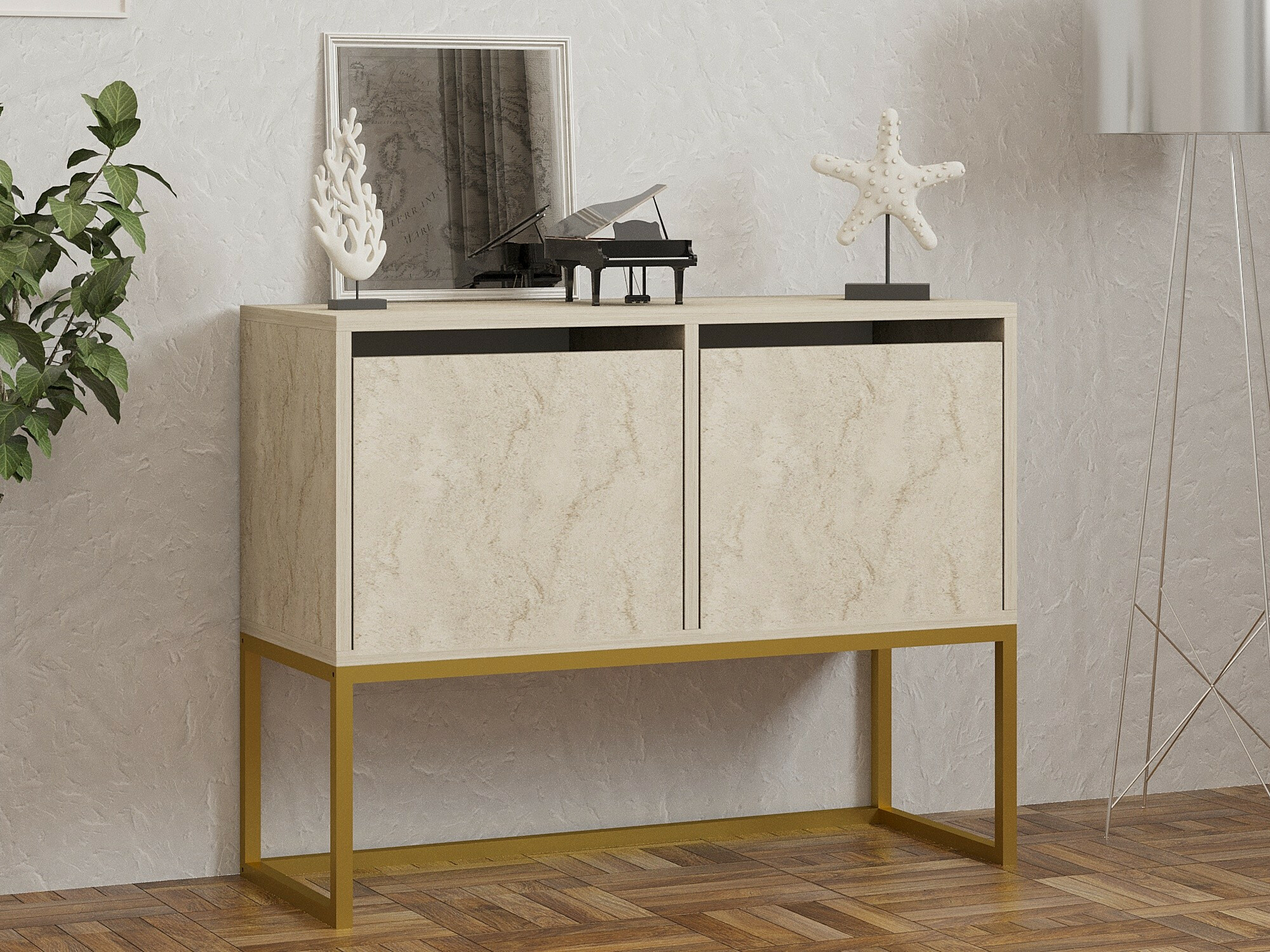 Spintelė Kailua 2440 (Šviesus travertinas)