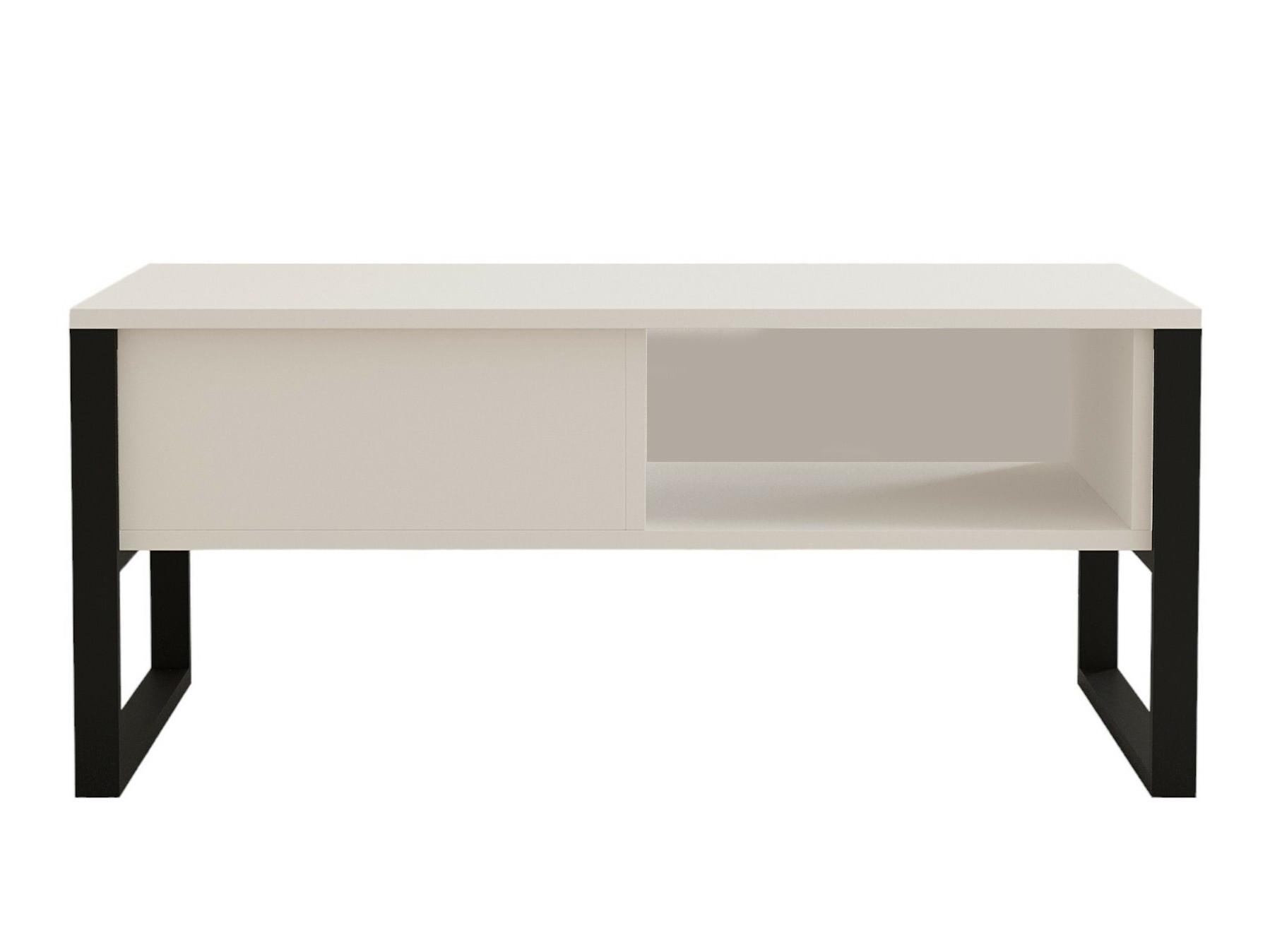 Žurnalinis staliukas Kailua 2687 (Balta + Juoda)