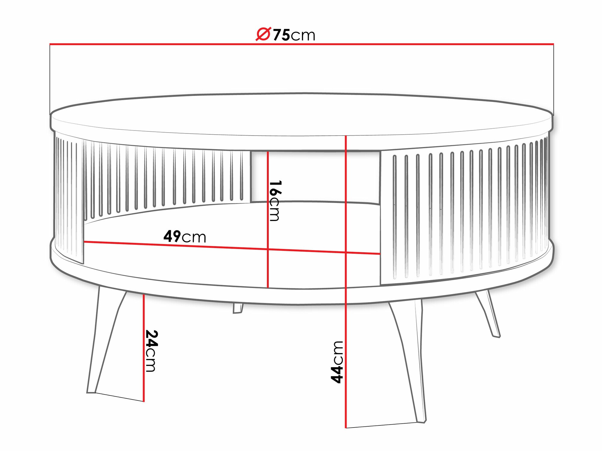 Žurnalinis staliukas Sordore 101 (Auksinė + Kašmyras)