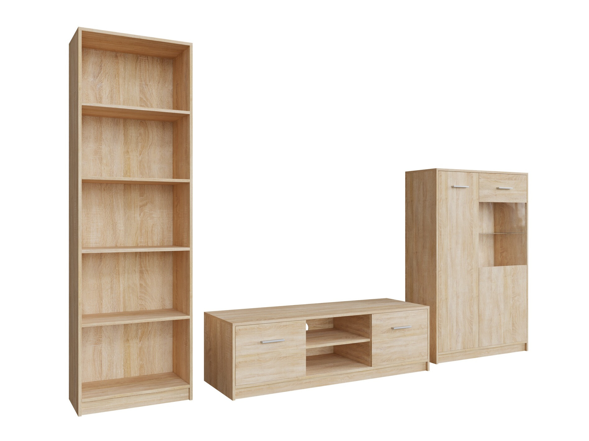 Svetainės komplektas Novsore 164 (Sonomos ąžuolas)