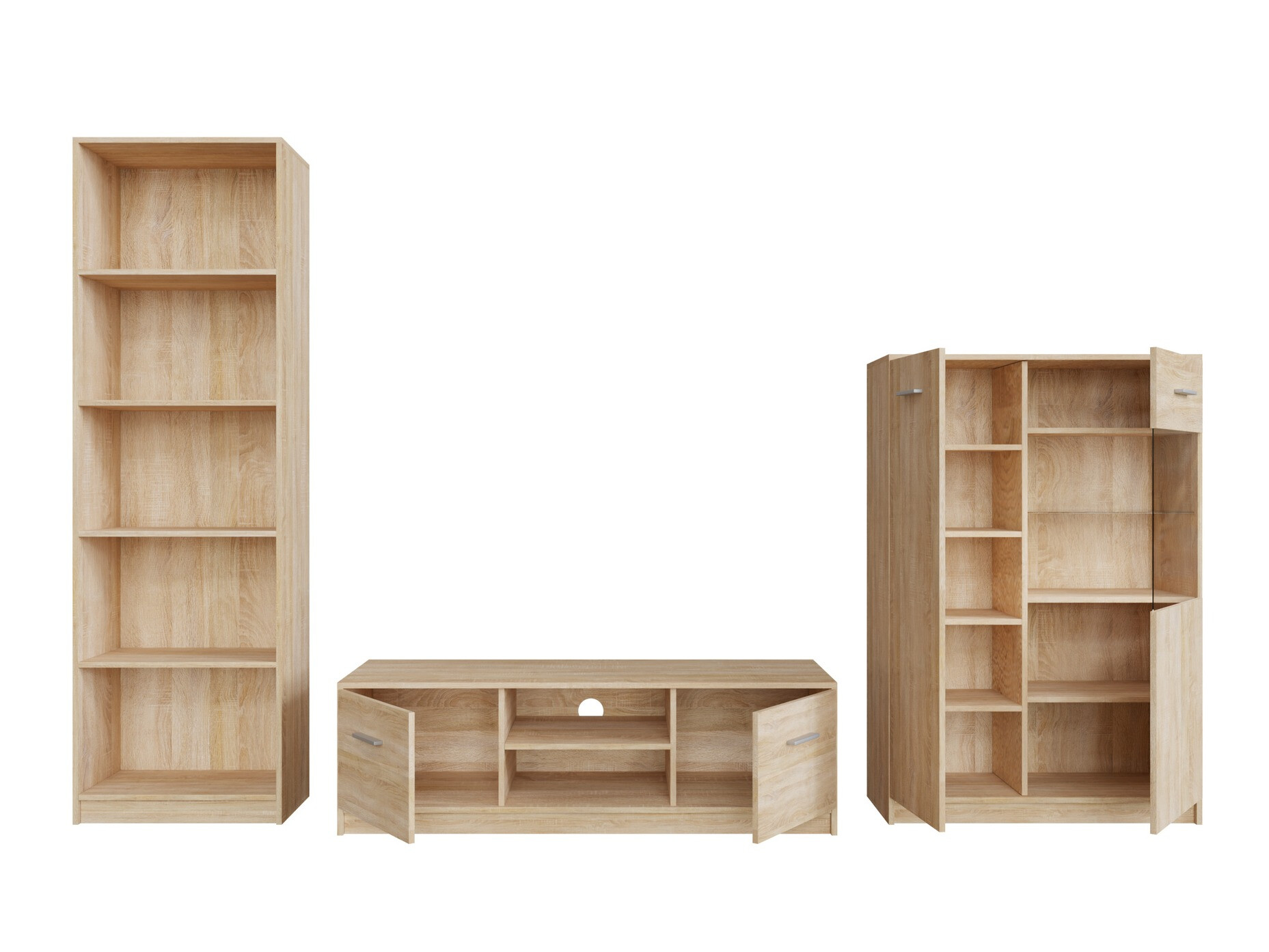 Svetainės komplektas Novsore 164 (Sonomos ąžuolas)