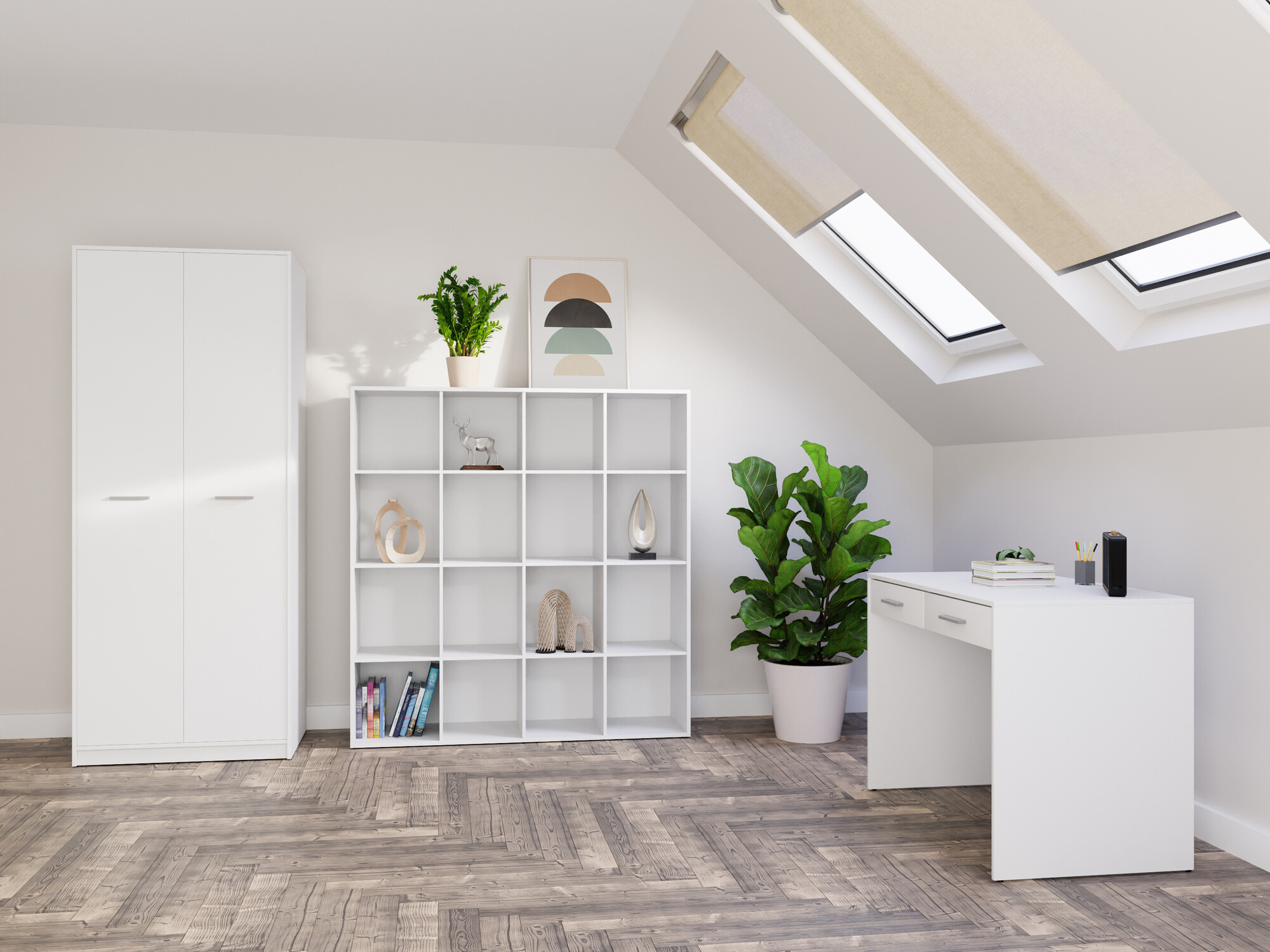 Biuro komplektas Novsore 166 (Balta)