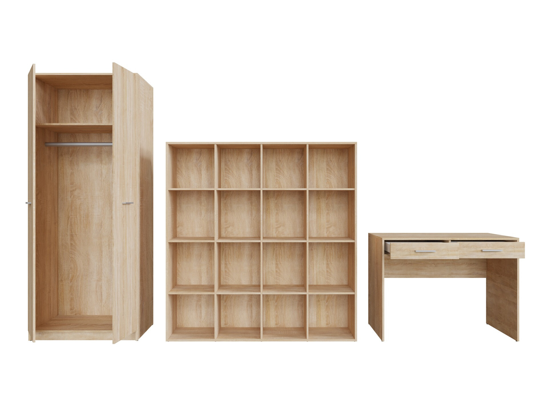 Biuro komplektas Novsore 166 (Sonomos ąžuolas)