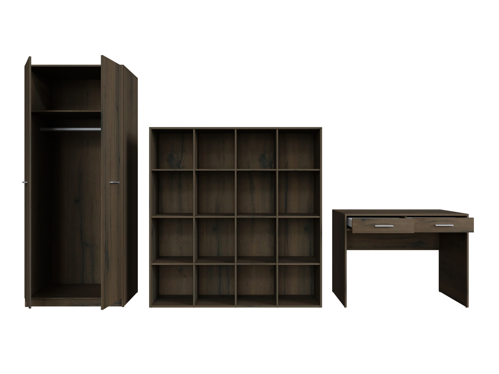 Namų biuro komplektas Novsore 166 (Tamsus ąžuolas)