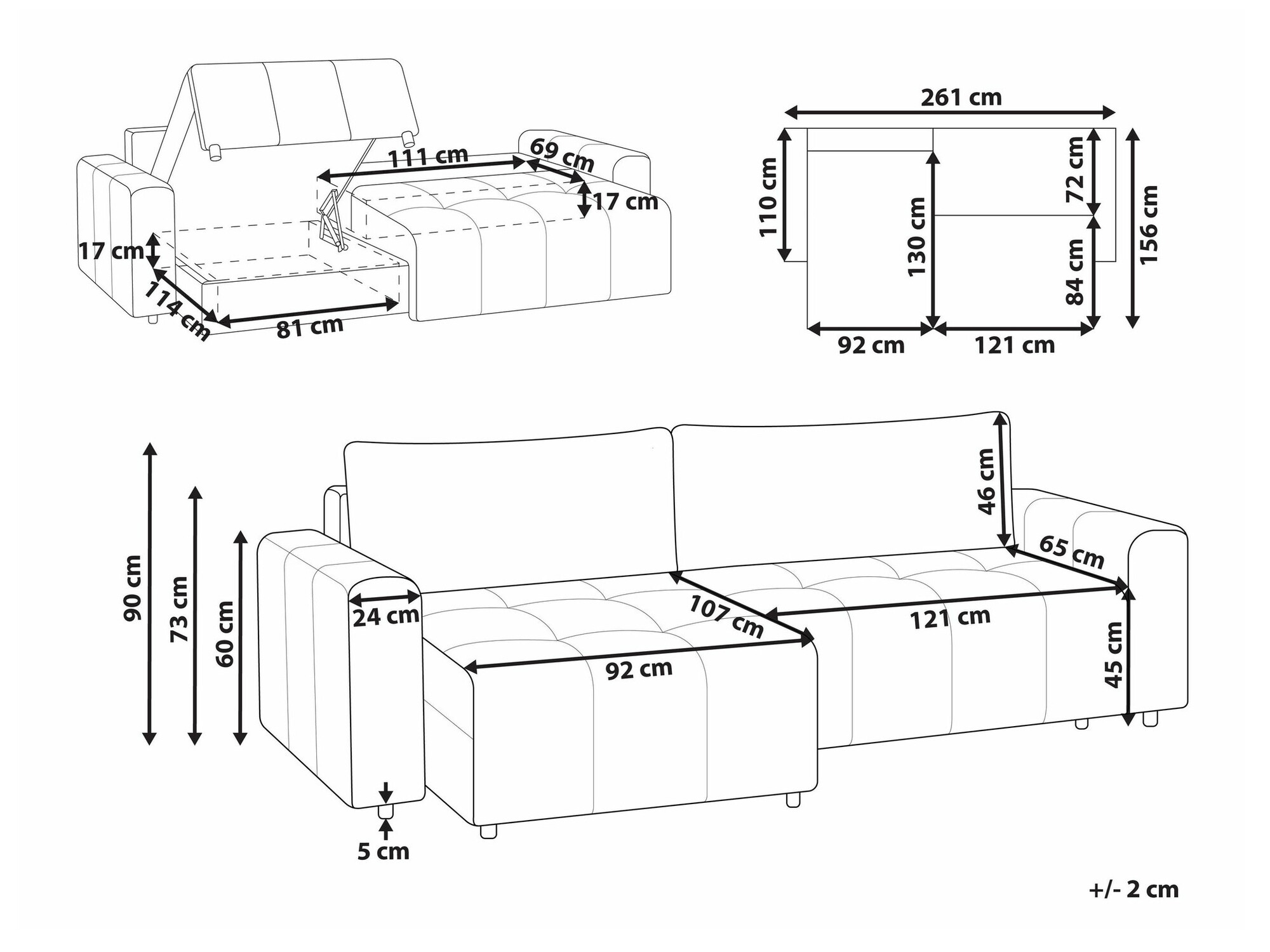 Minkštas kampas Mirtivi 104 (Ruda)