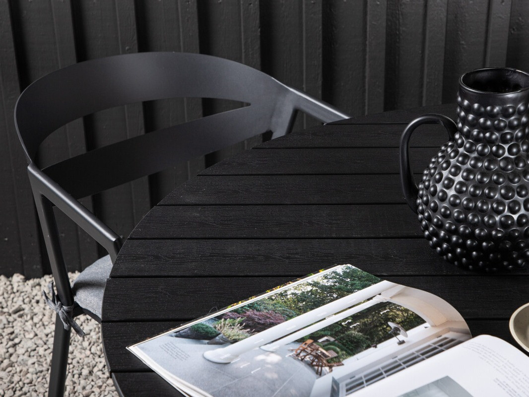 Stalo ir kėdžių komplektas Dallas 4791 (Juoda)