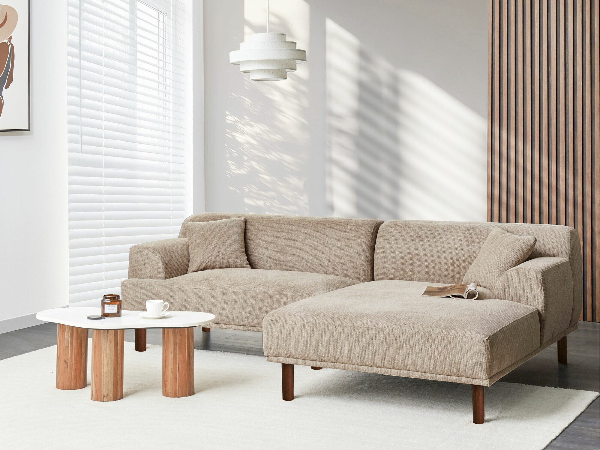 Minkštas kampas Berwyn 2560 (Taupe)