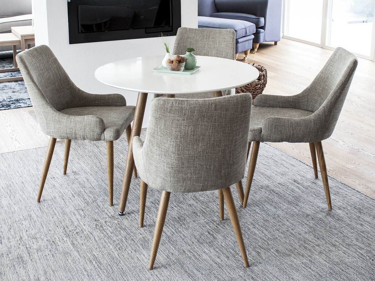 Valgomojo komplektas Dallas 2447 (Pilka + Ąžuolas)