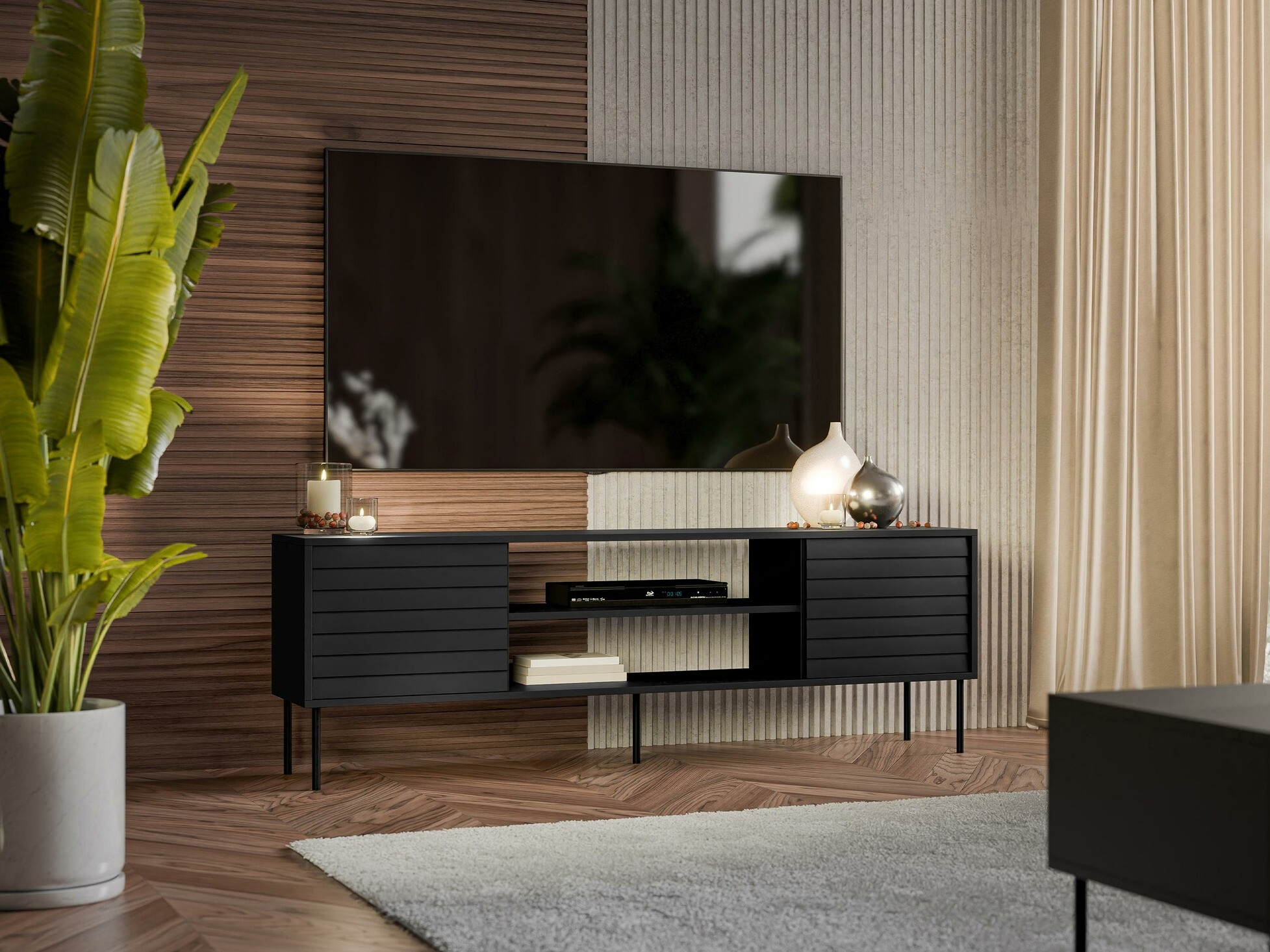 TV staliukas Flosoru 104 (Juoda)