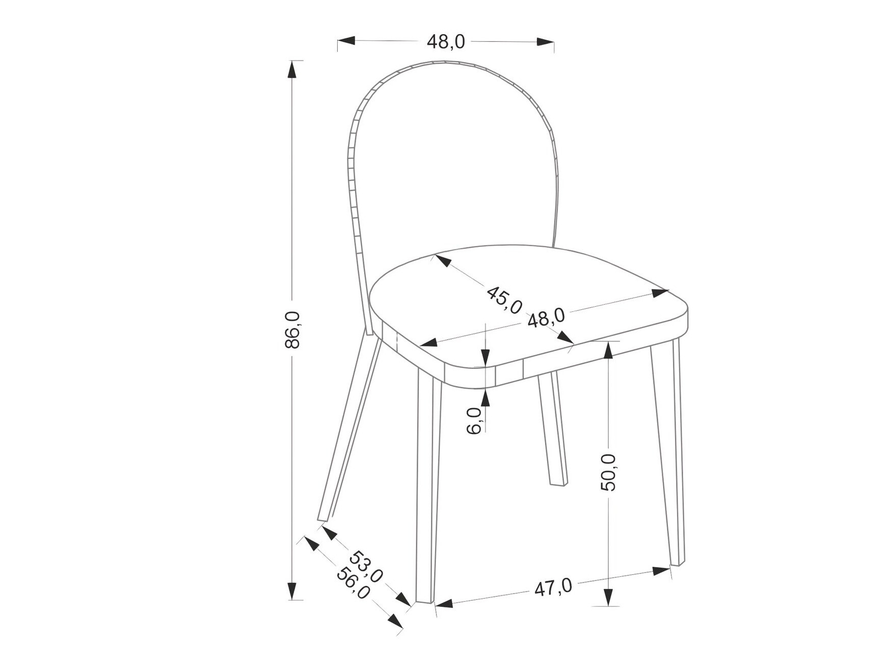 Kėdė Houston 1931 (Smėlinė + Ąžuolas)