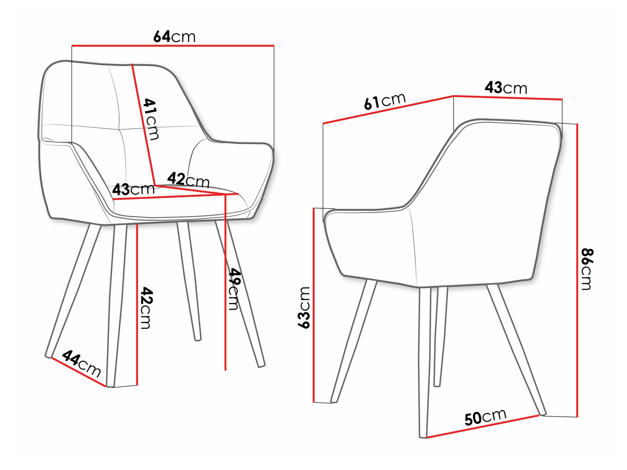 Kėdė Jackson 117 (Poso 100)