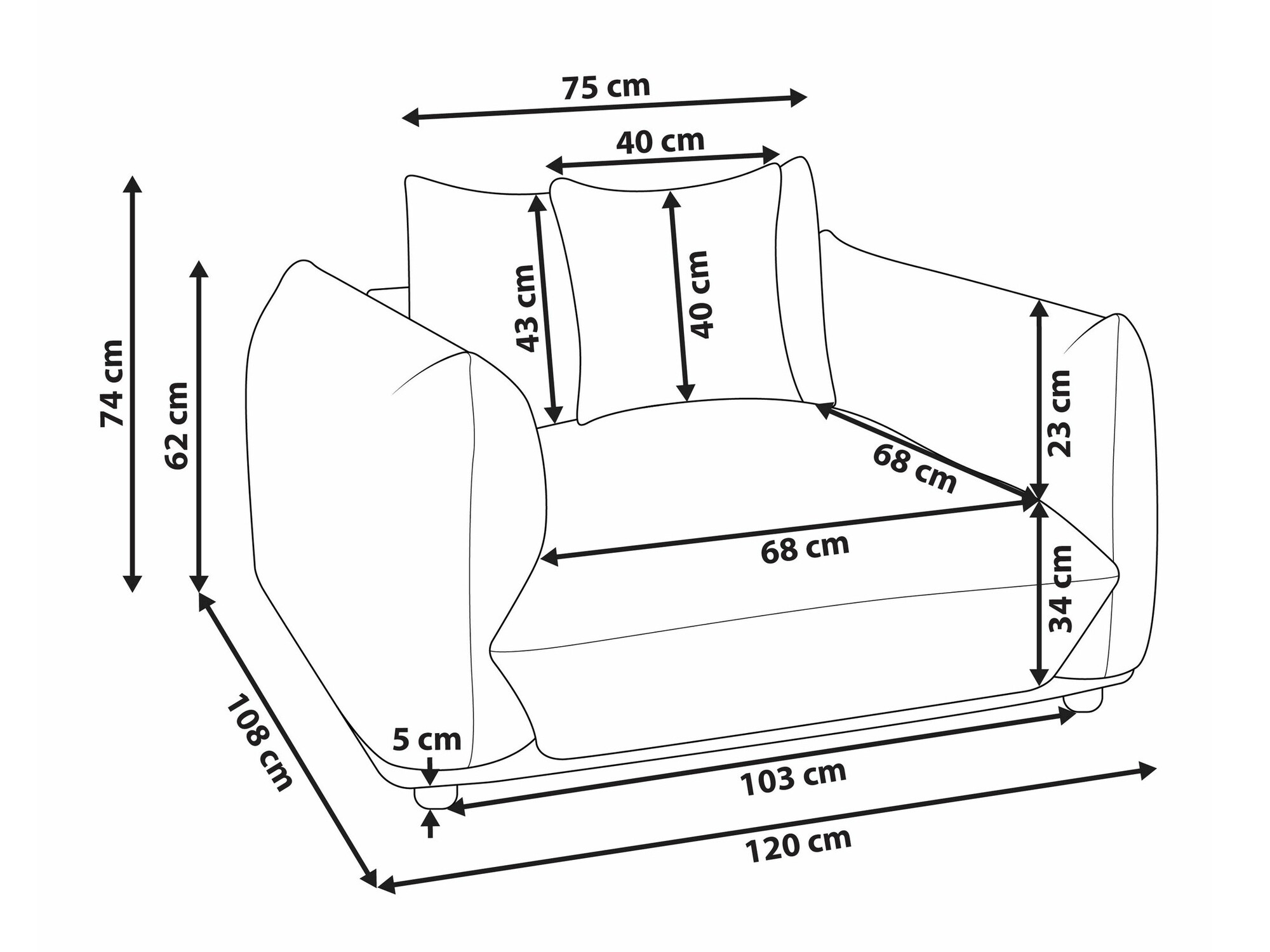 Fotelis Berwyn 2567 (Žalia)