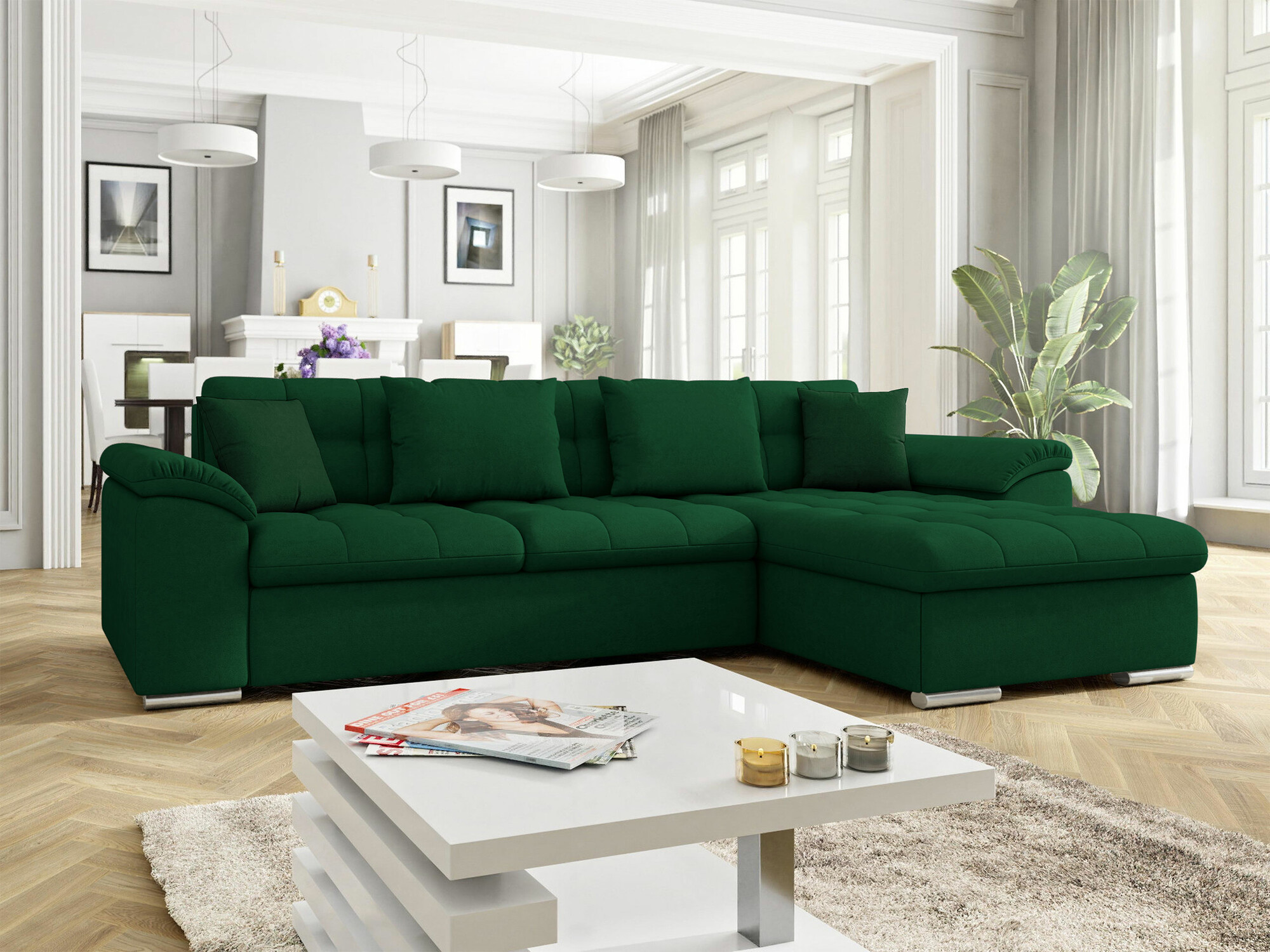 Minkštas kampas Comfivo 107 (Uttario Velvet 2951)