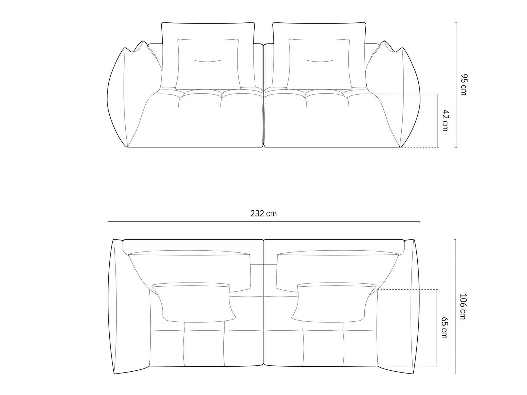 Modulinė sofa Benorli 100 (Casino Sand)