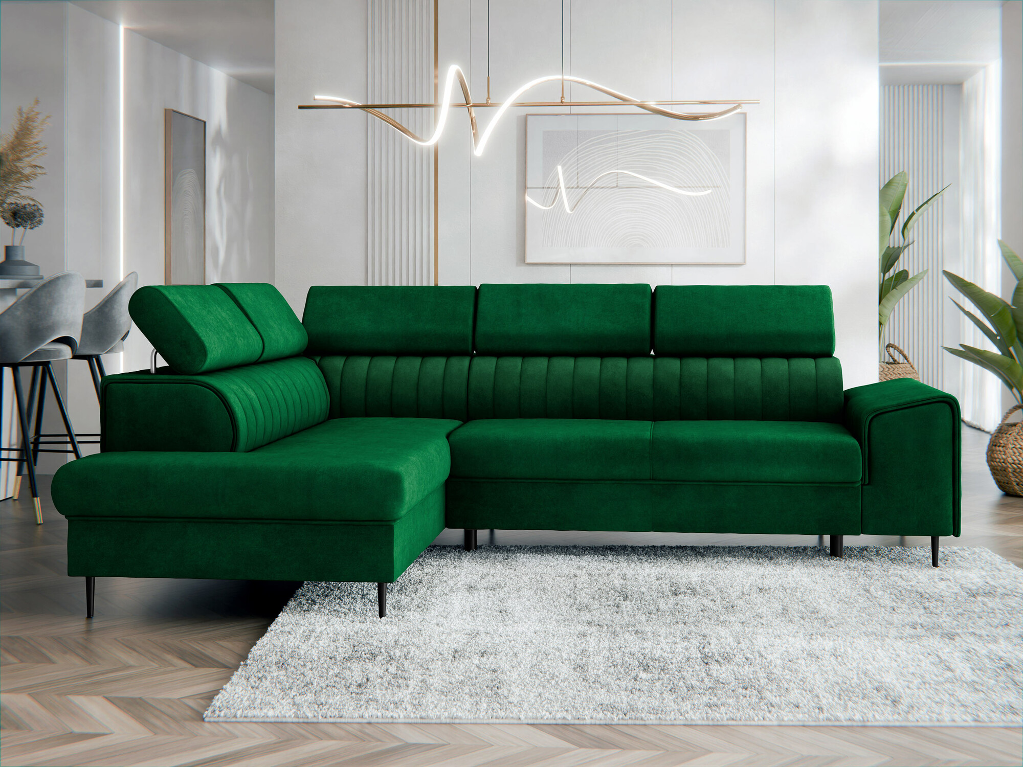 Minkštas kampas Comfivo 446 (Magic Velvet 2225)