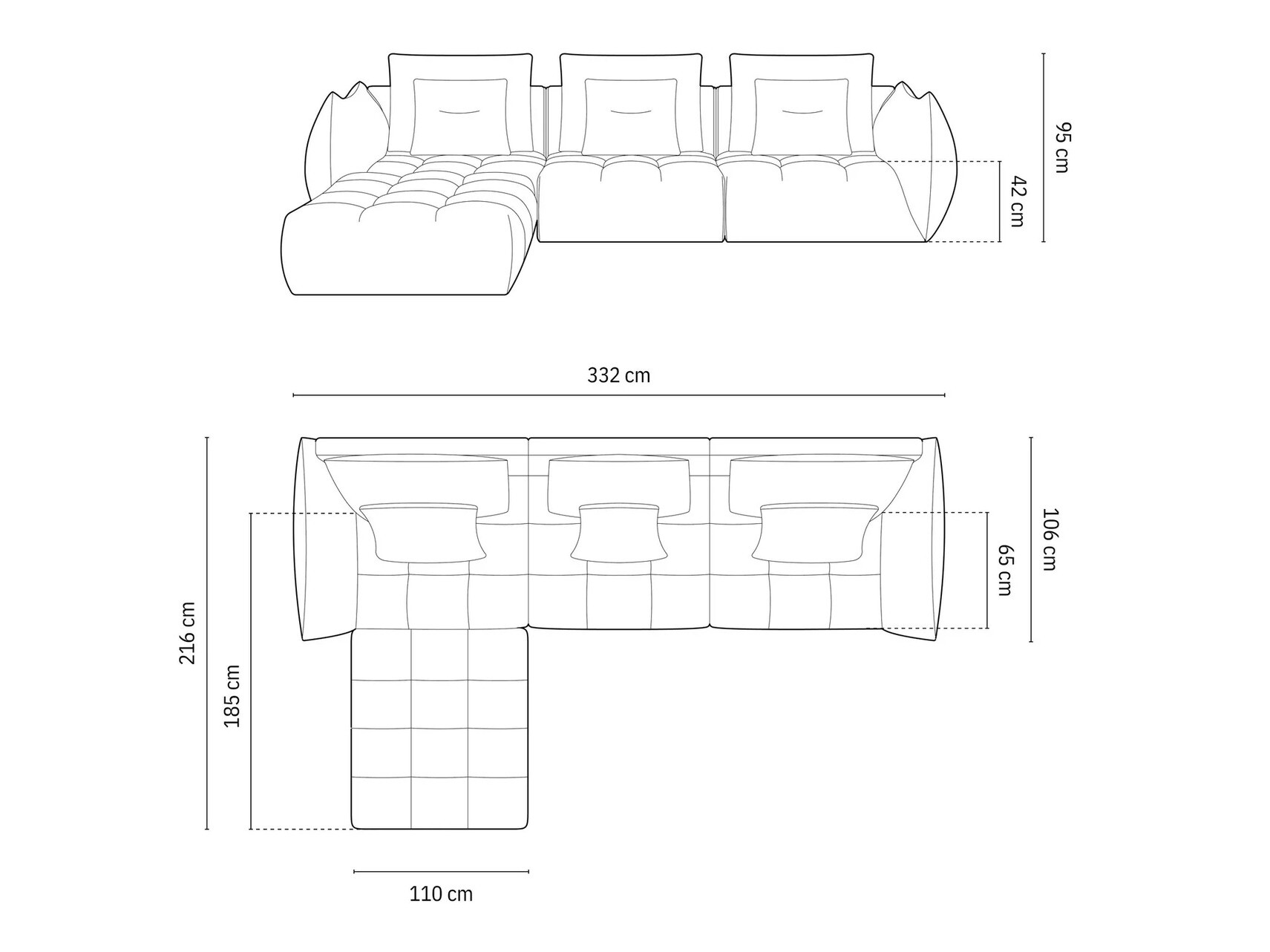 Modulinis minkštas kampas Benorli 103 (City 05)