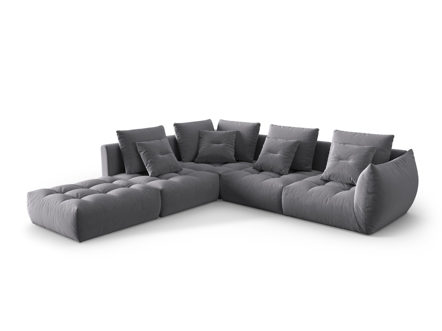 Modulinis minkštas kampas Benorli 104 (Casino Graphite)