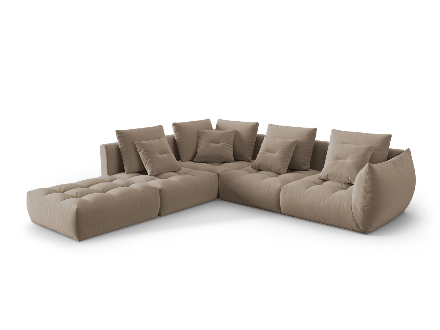 Modulinis minkštas kampas Benorli 104 (Casino Taupe)