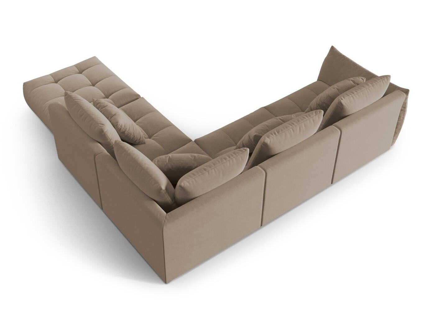 Modulinis minkštas kampas Benorli 104 (Casino Taupe)