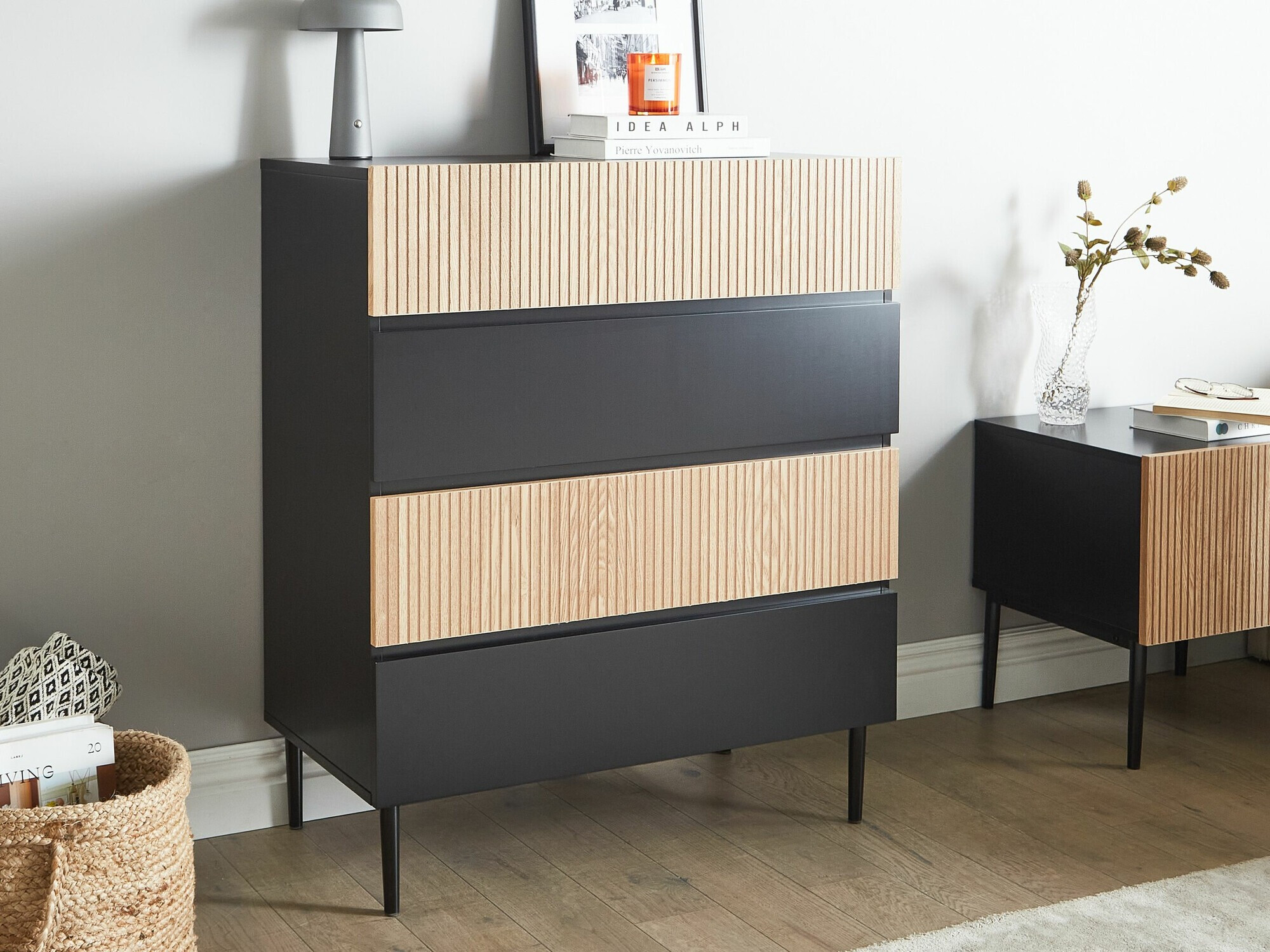 Komoda Floalu 102 (Juoda + Ruda)