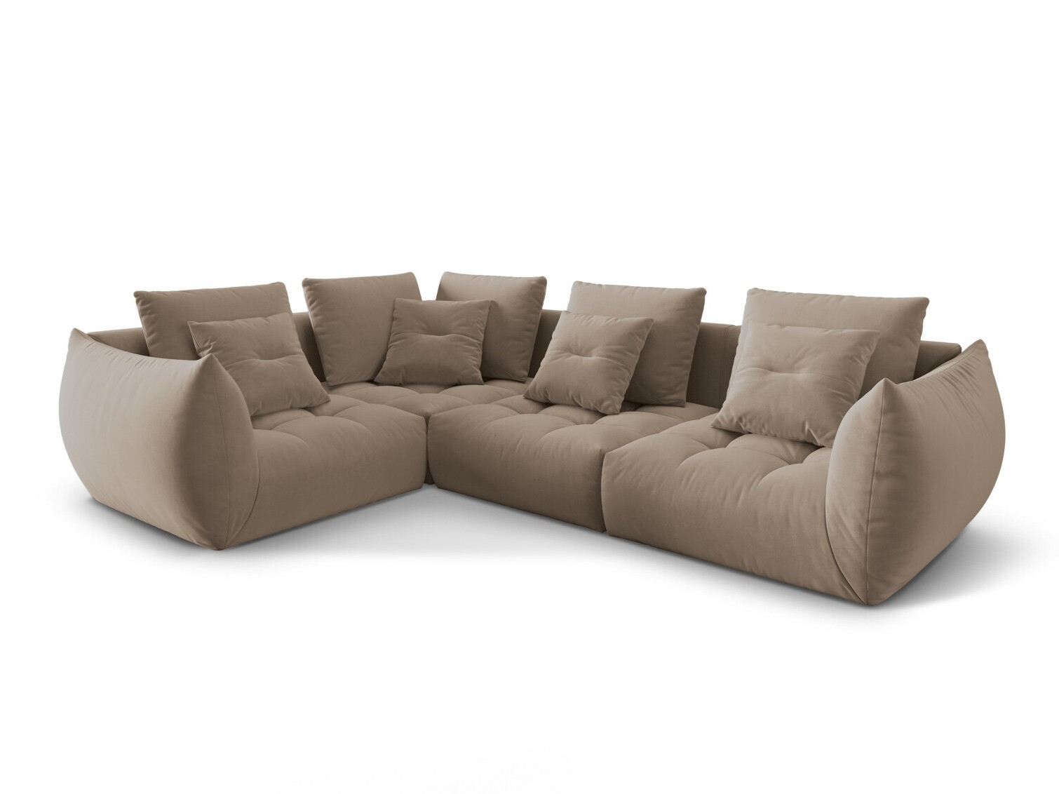 Modulinis minkštas kampas Benorli 105 (Casino Taupe)