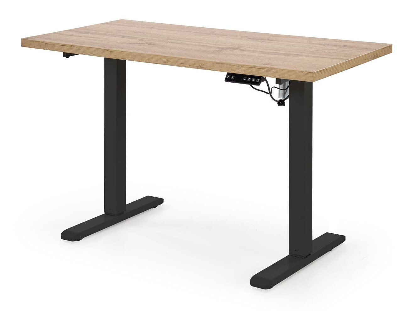 Reguliuojamo aukščio darbo stalas Houston 1942 (Artisan ąžuolas + Juoda)