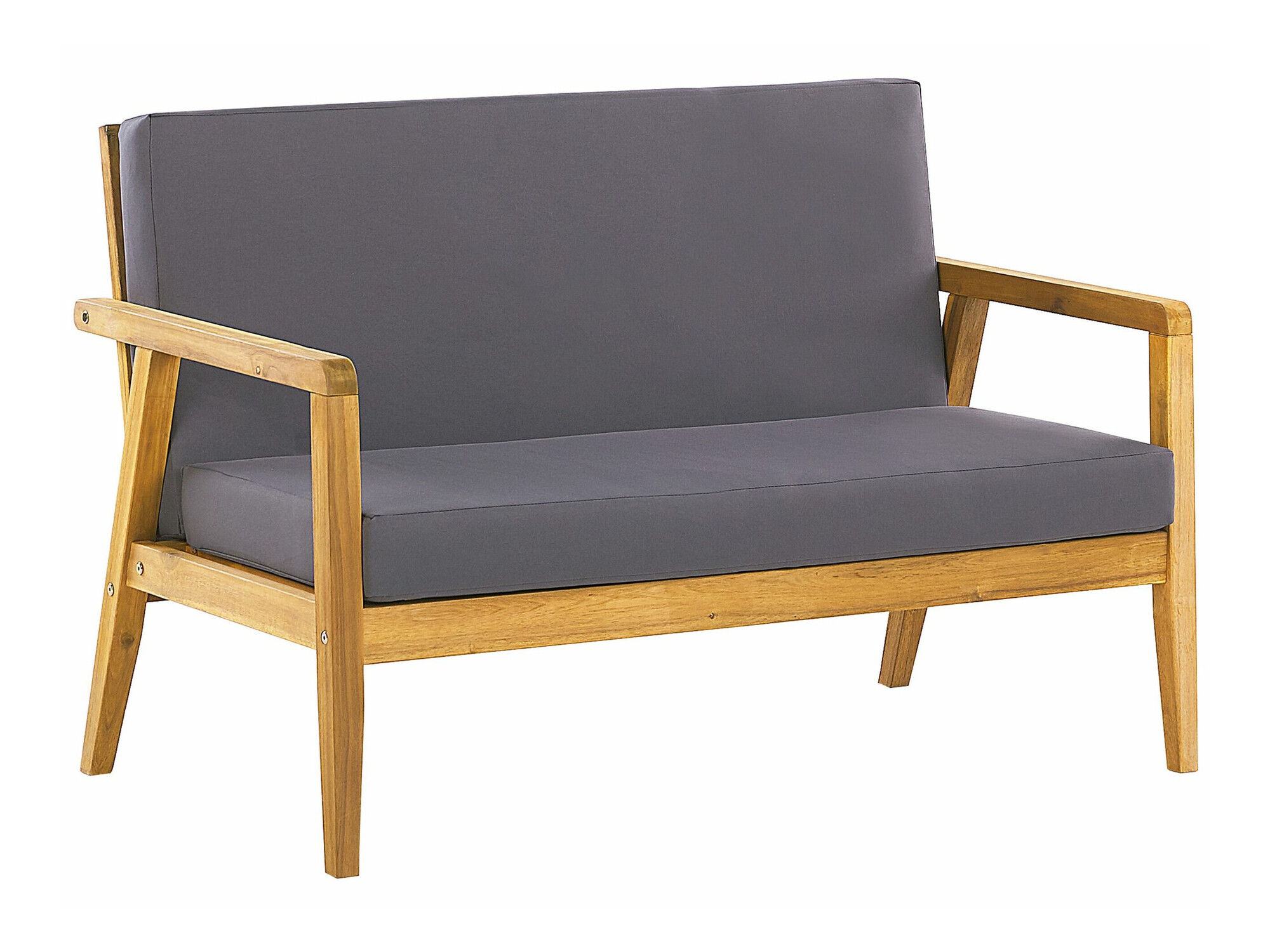 Lauko baldų komplektas Berwyn 2592 (Šviesus medis + Tamsi pilka)