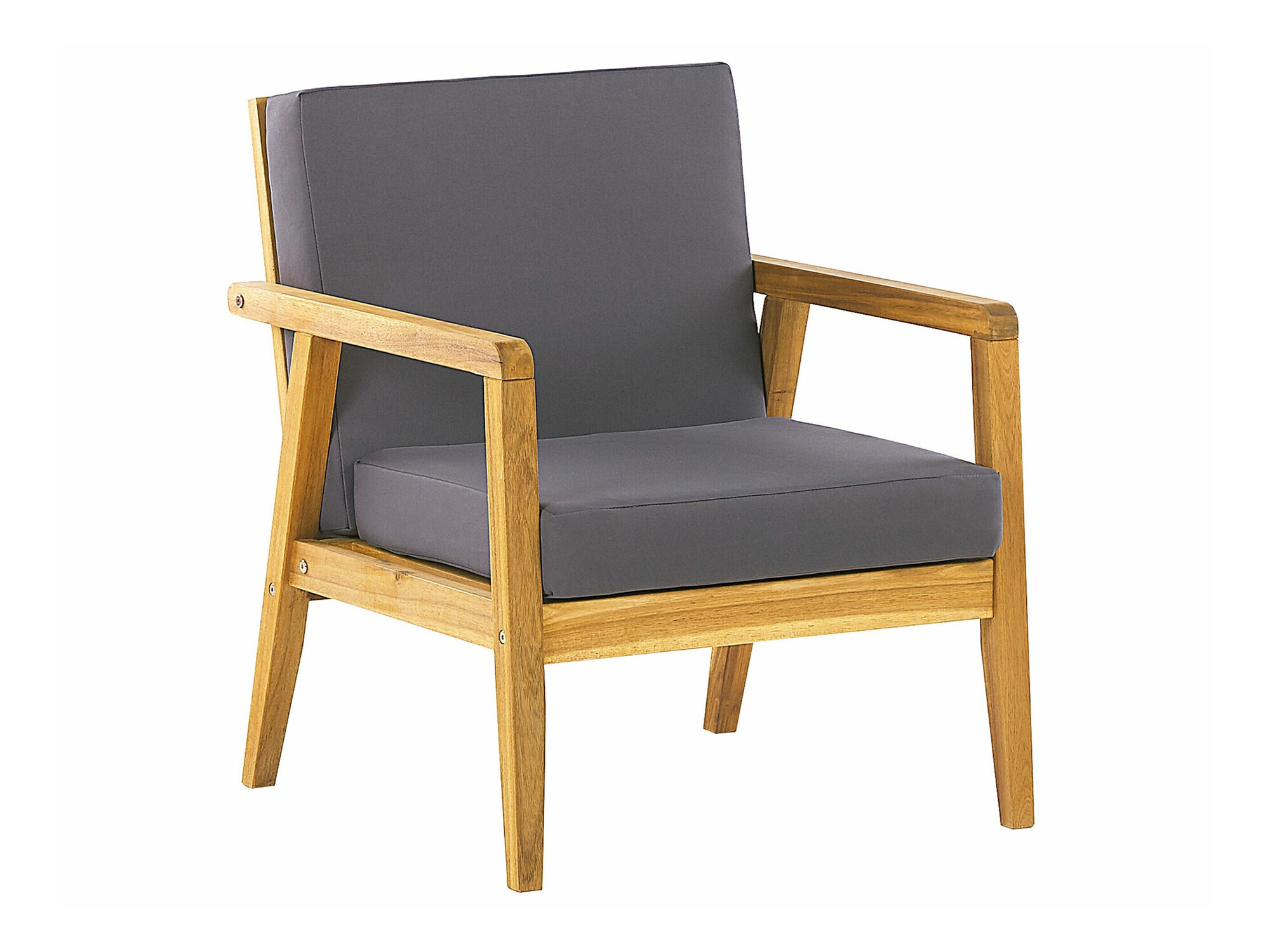 Lauko baldų komplektas Berwyn 2592 (Šviesus medis + Tamsi pilka)