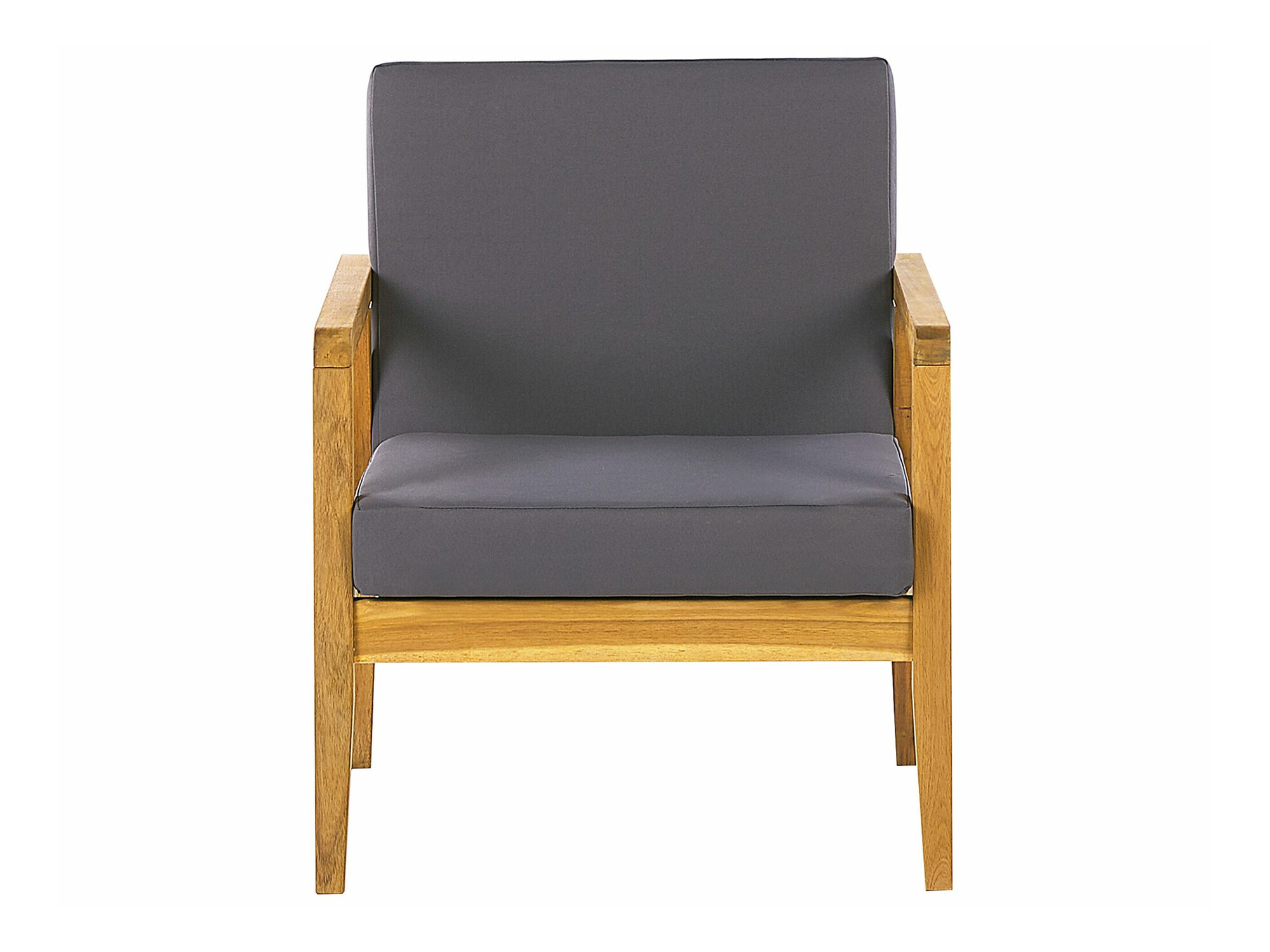 Lauko baldų komplektas Berwyn 2592 (Šviesus medis + Tamsi pilka)