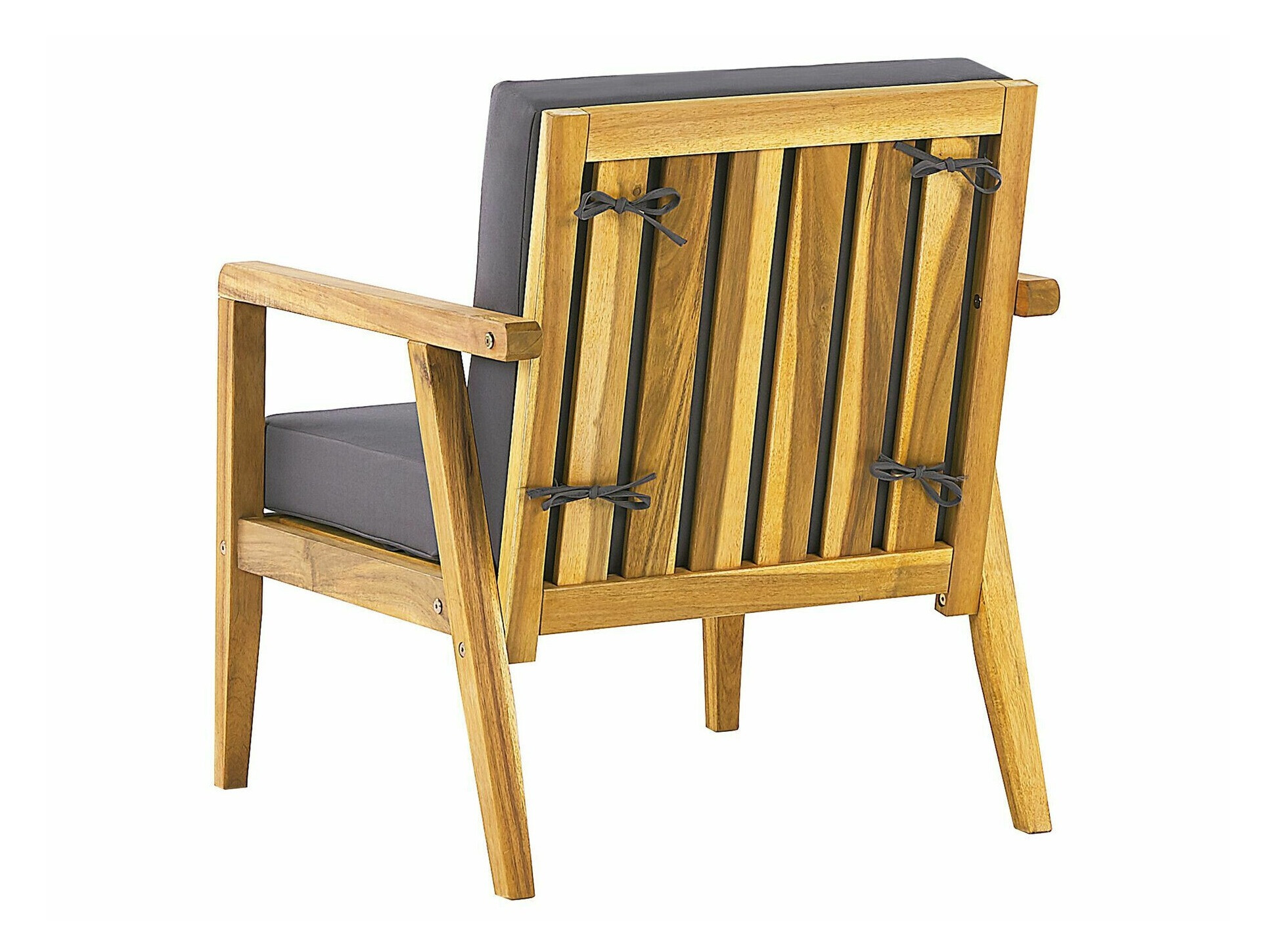 Lauko baldų komplektas Berwyn 2592 (Šviesus medis + Tamsi pilka)