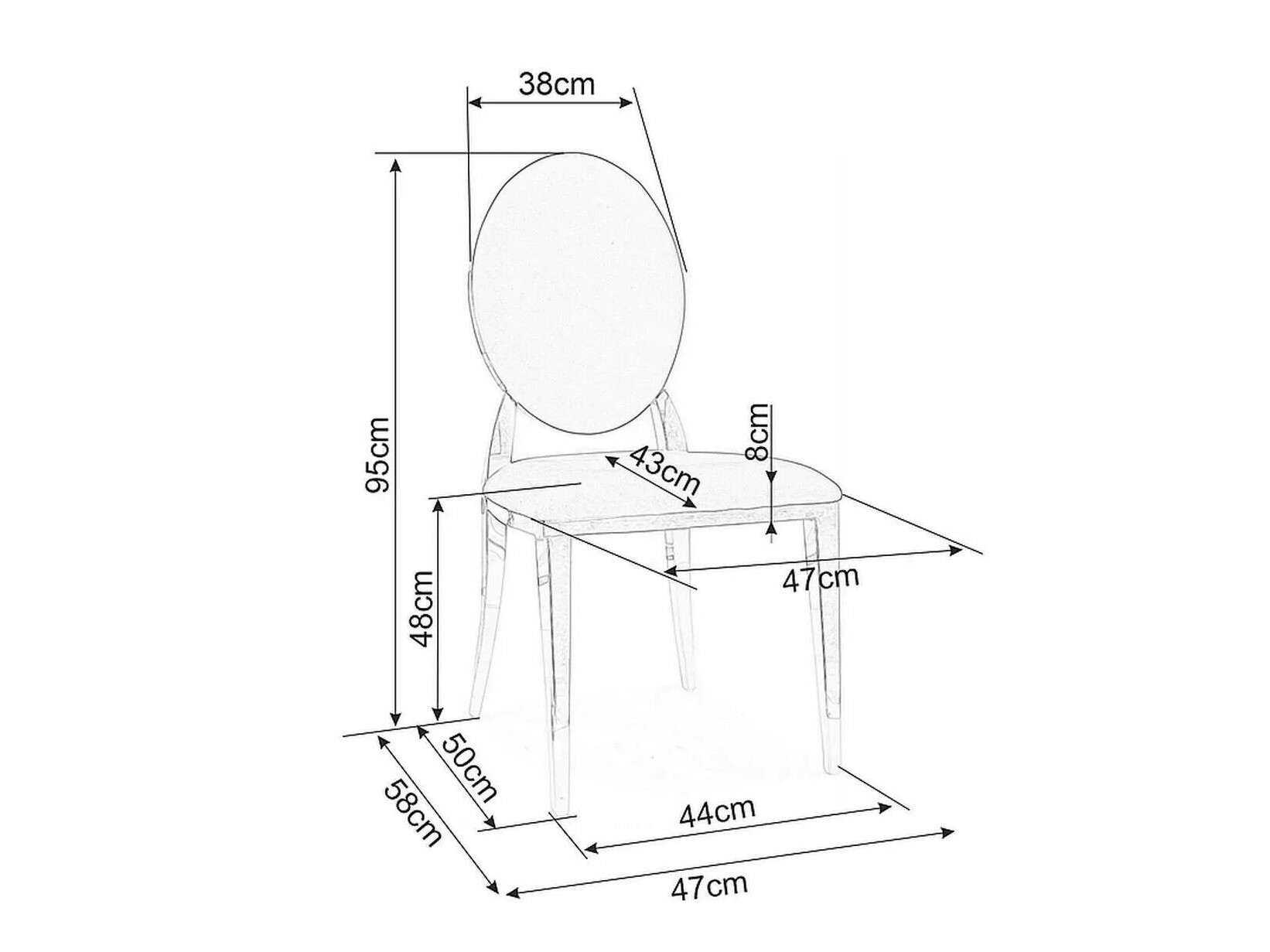 Kėdė Detroit 720 (Juoda)
