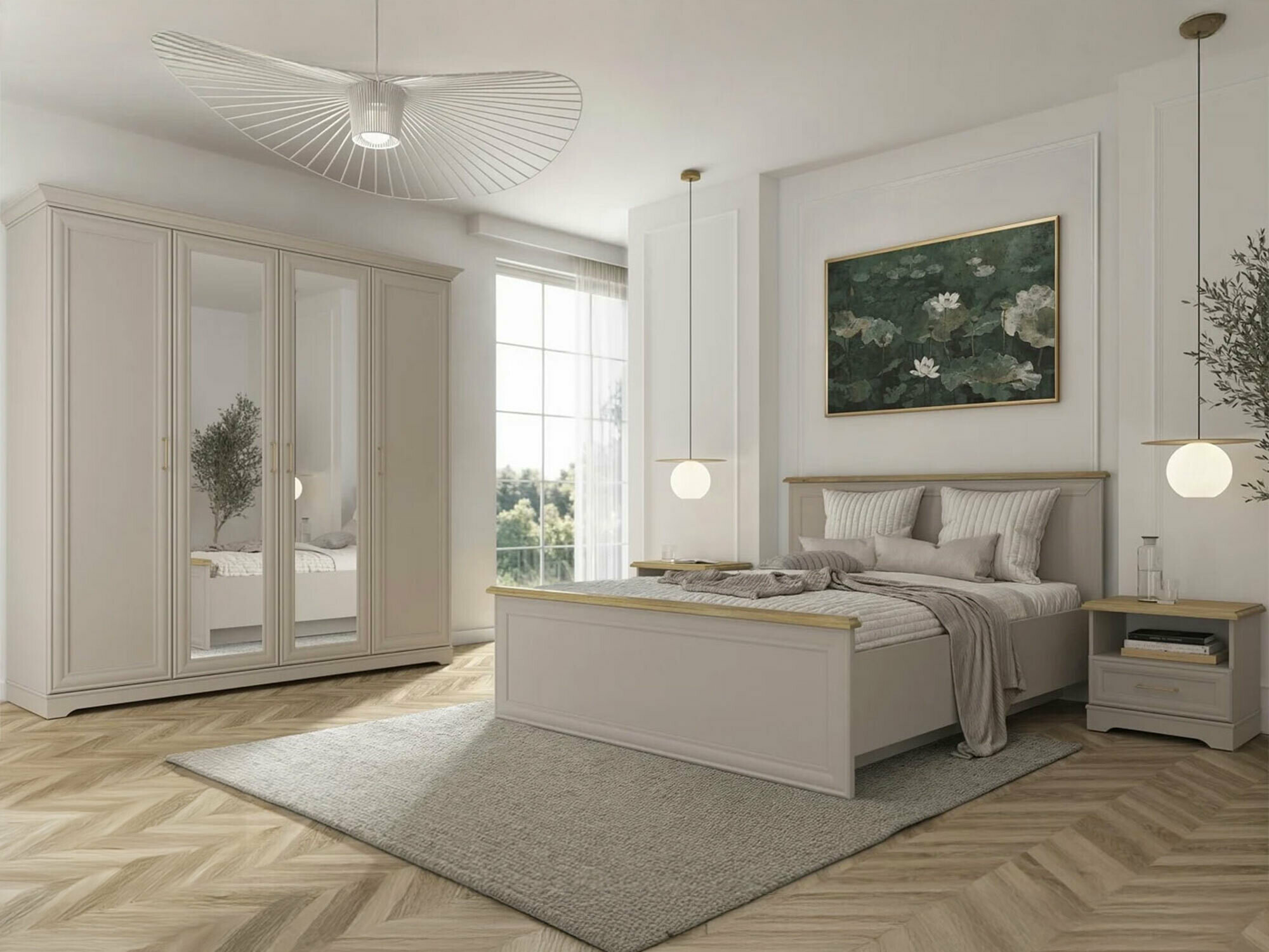 Miegamojo komplektas Evanuo 104