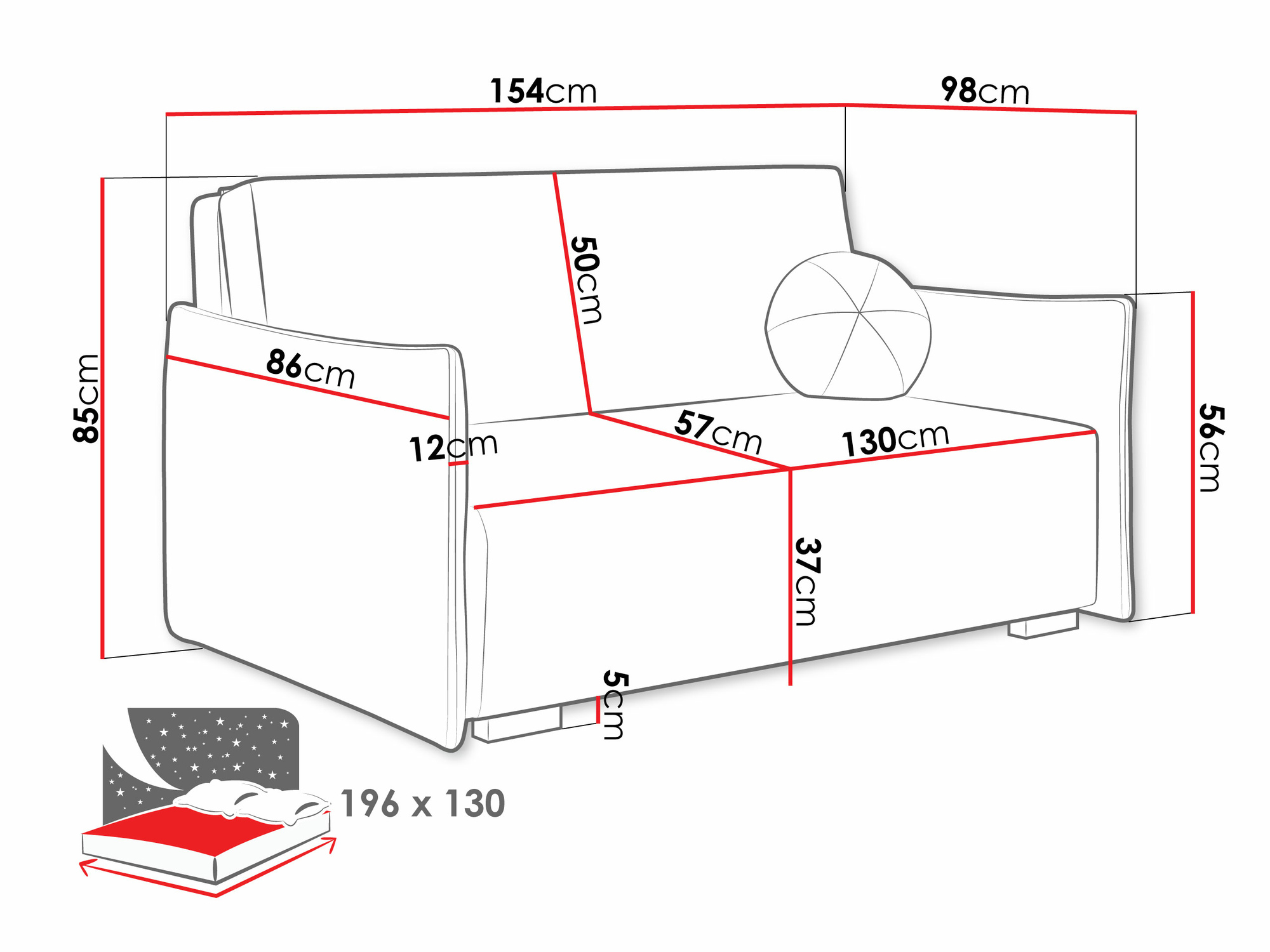 Sofa lova Velven III (Soul 1)