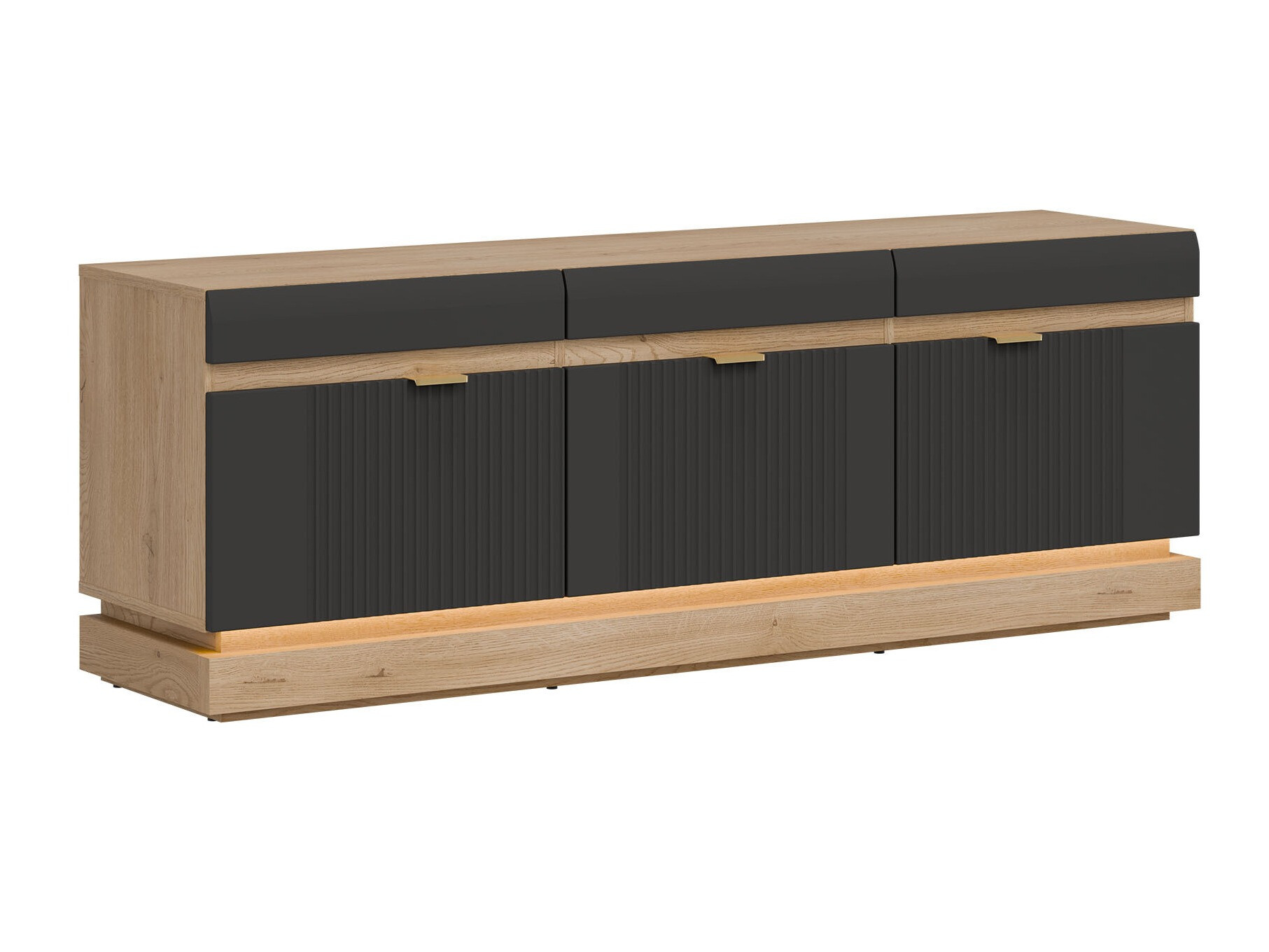 TV staliukas Teselbu 100 (Antracitas + Torro ąžuolas)