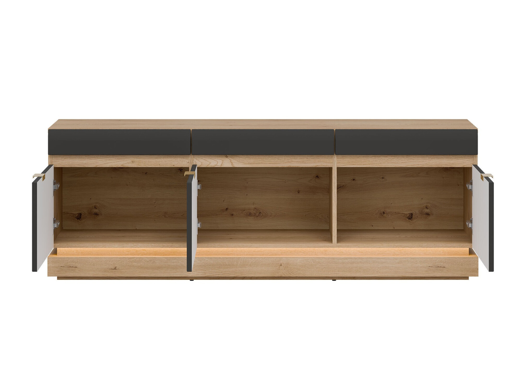 TV staliukas Teselbu 100 (Antracitas + Torro ąžuolas)