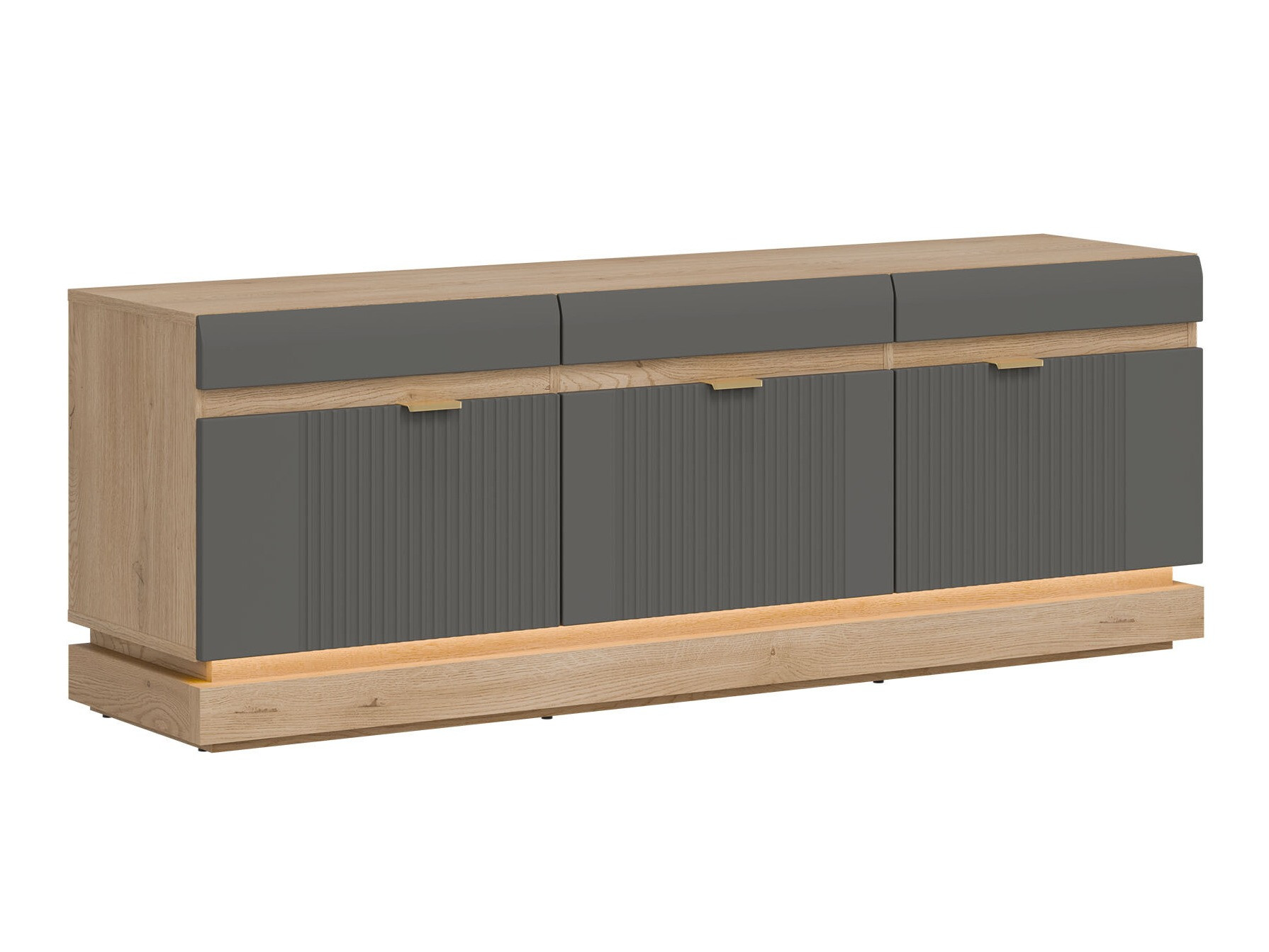 TV staliukas Teselbu 100 (Pilka + Torro ąžuolas)