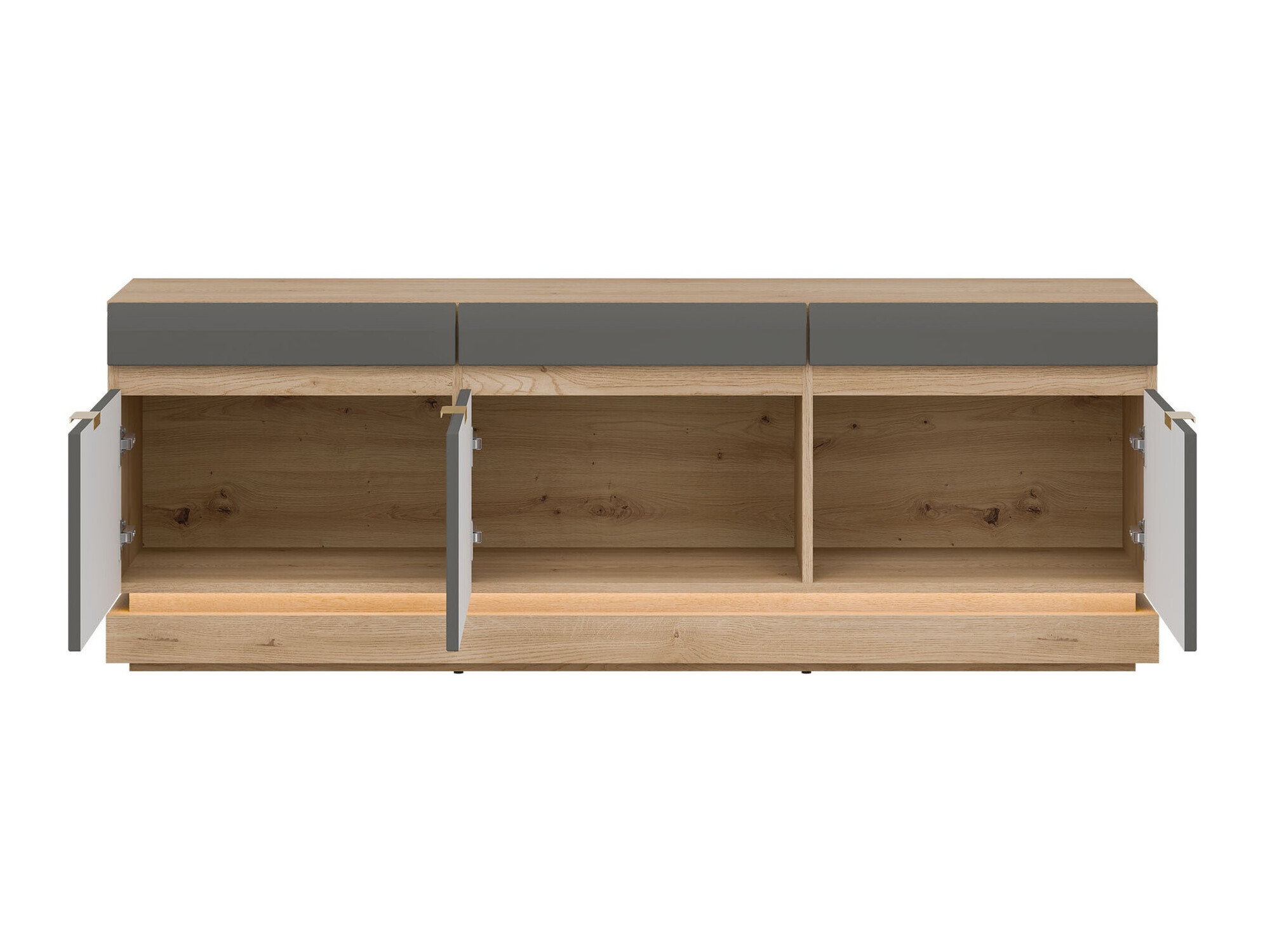 TV staliukas Teselbu 100 (Pilka + Torro ąžuolas)