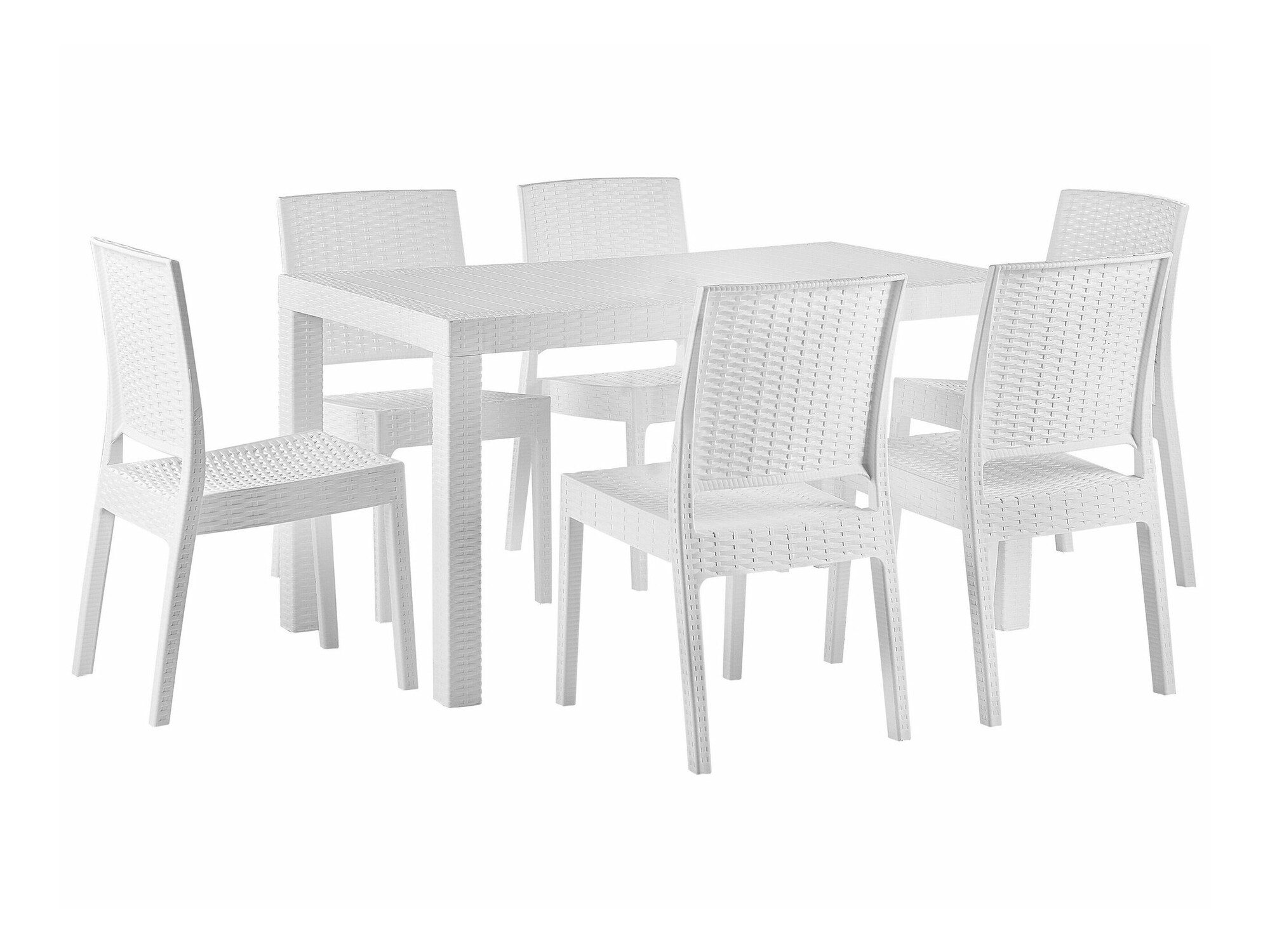 Stalo ir kėdžių komplektas Berwyn 2607 (Balta)